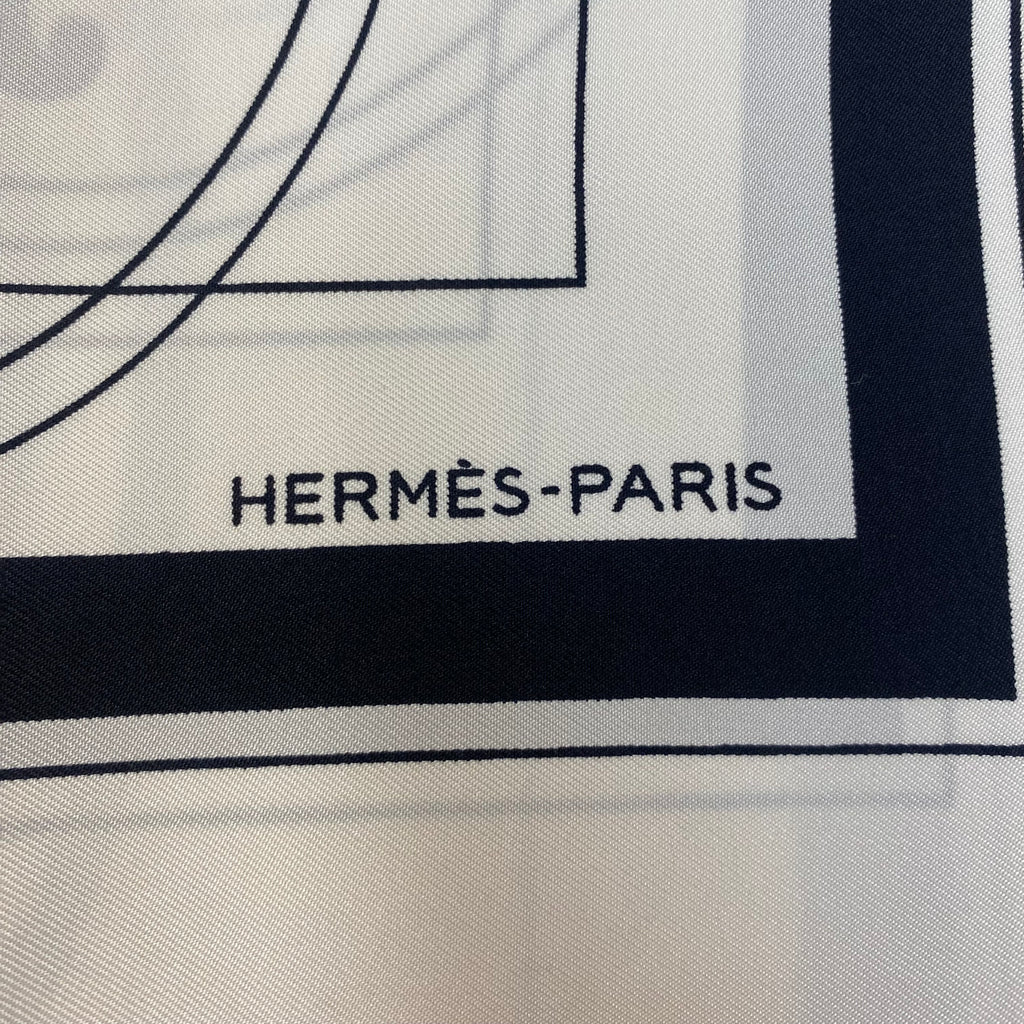 Pristine Hermès Ex Libris Silk Scarf