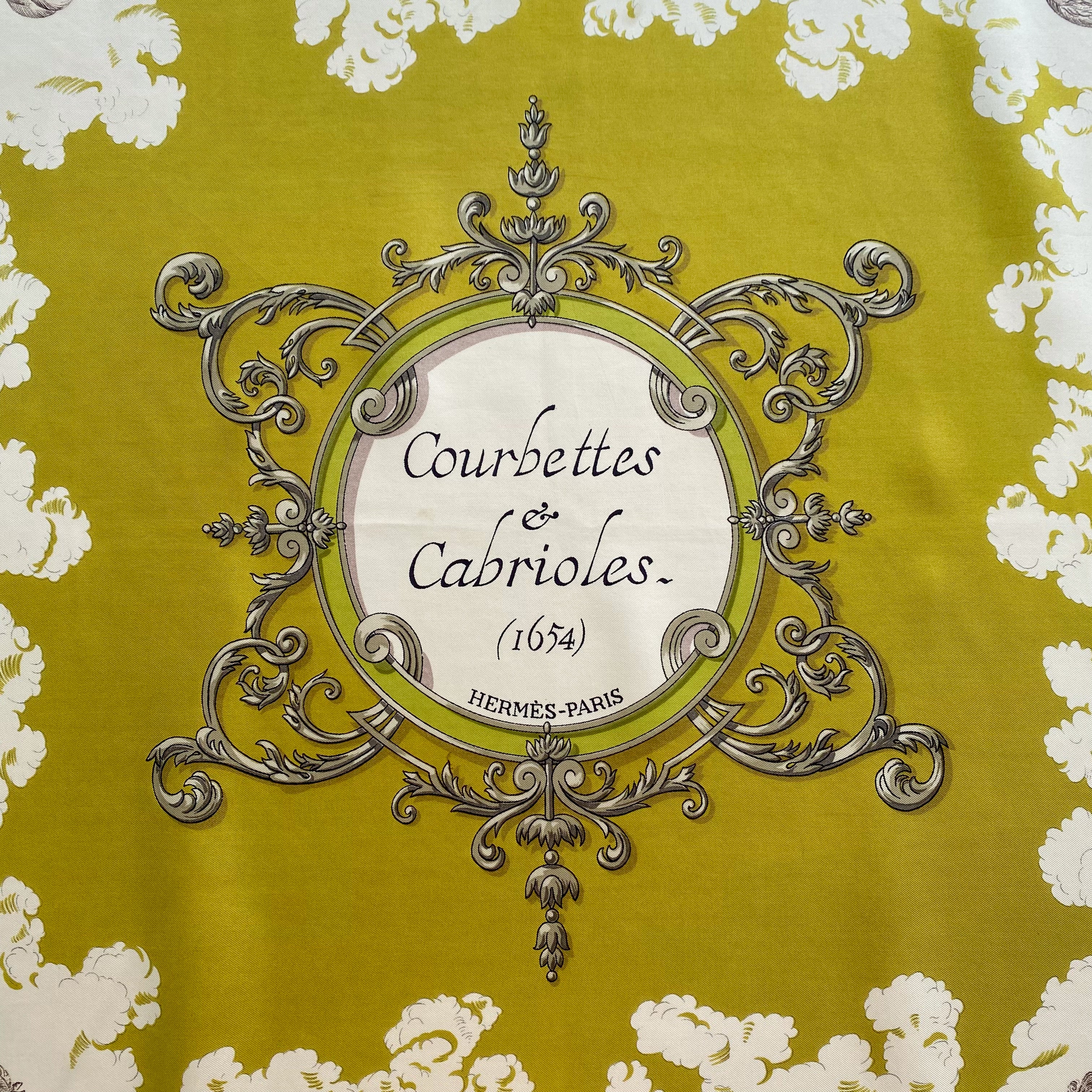 Hermès Courbettes & Cabrioles Silk Scarf