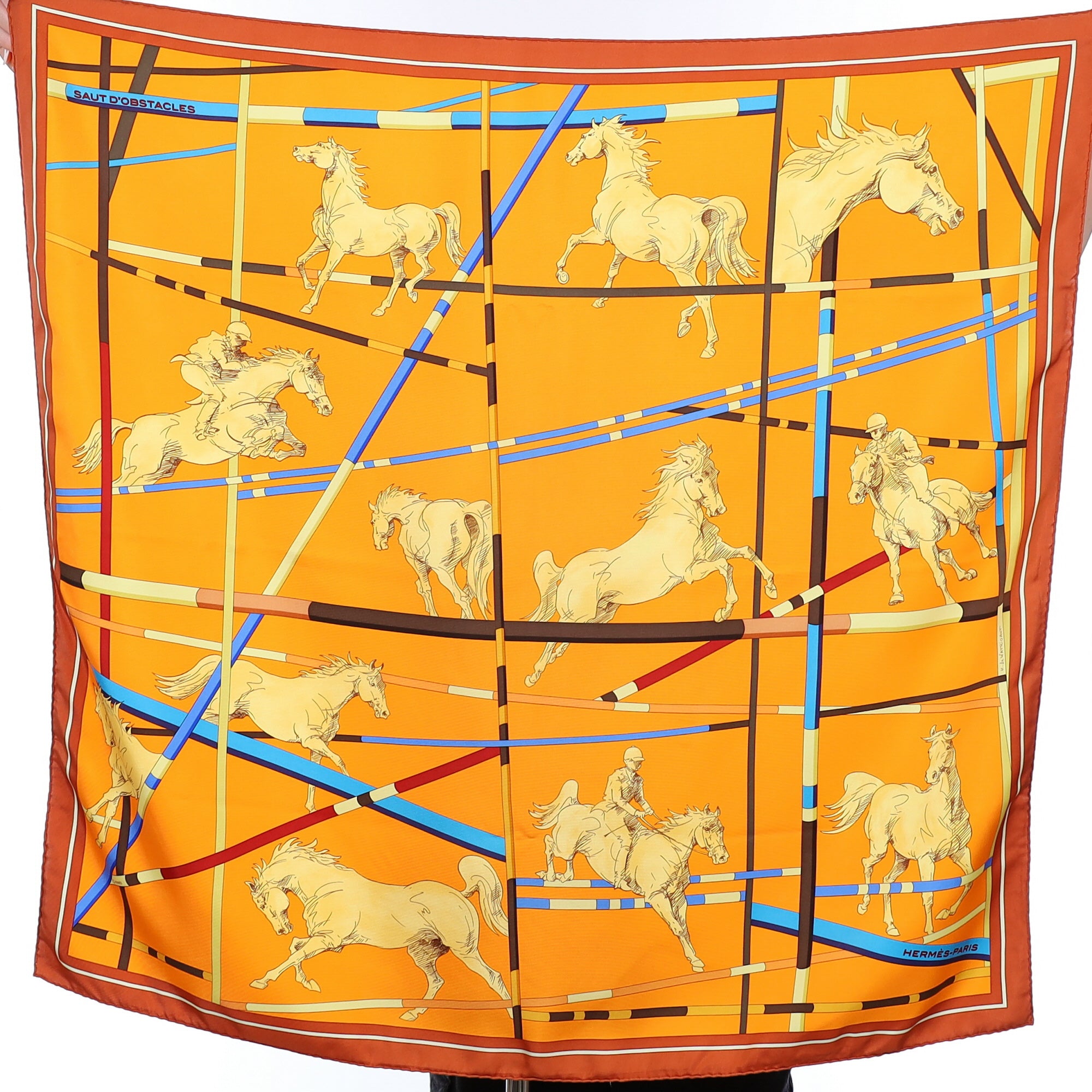 Hermès Saut D’Obstacles Silk Scarf Quite Rare
