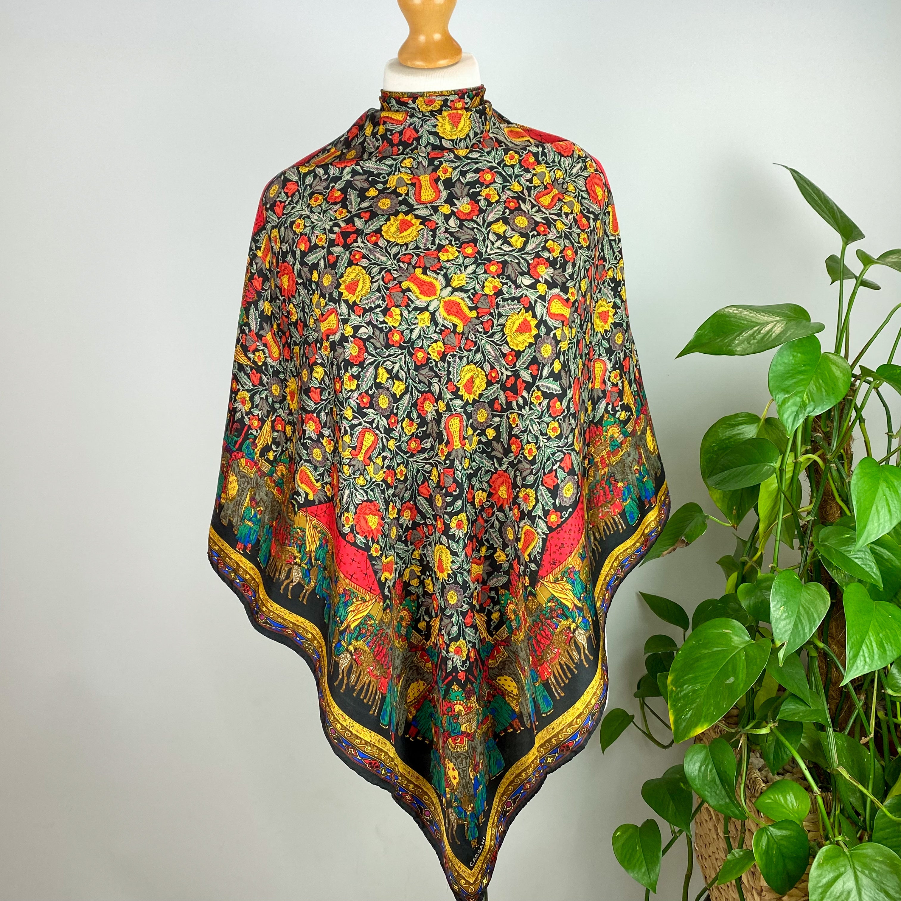 Italian Cassini Silk Scarf
