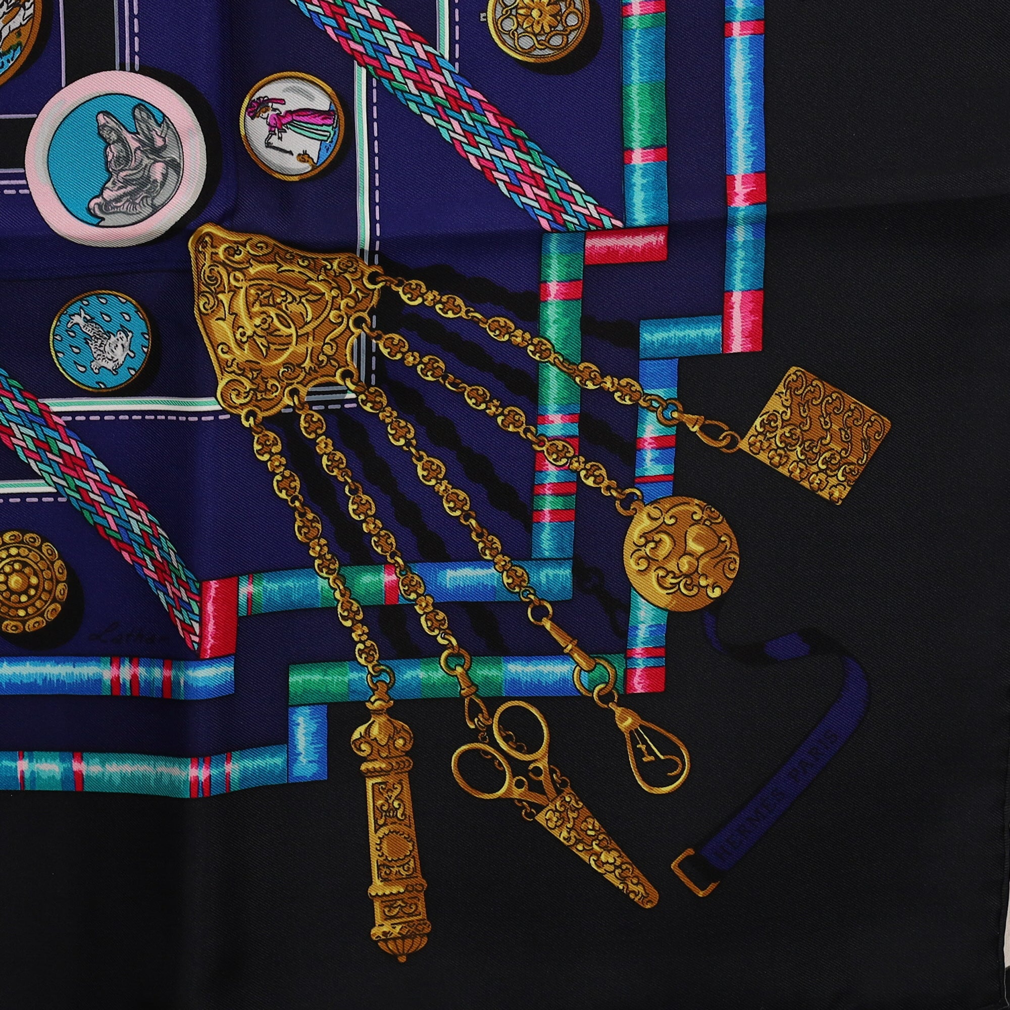 Boxed Hermès Petite Main Silk Scarf