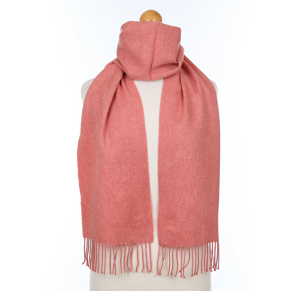 Mauve Pink Marl Cashmere Woven Scarf
