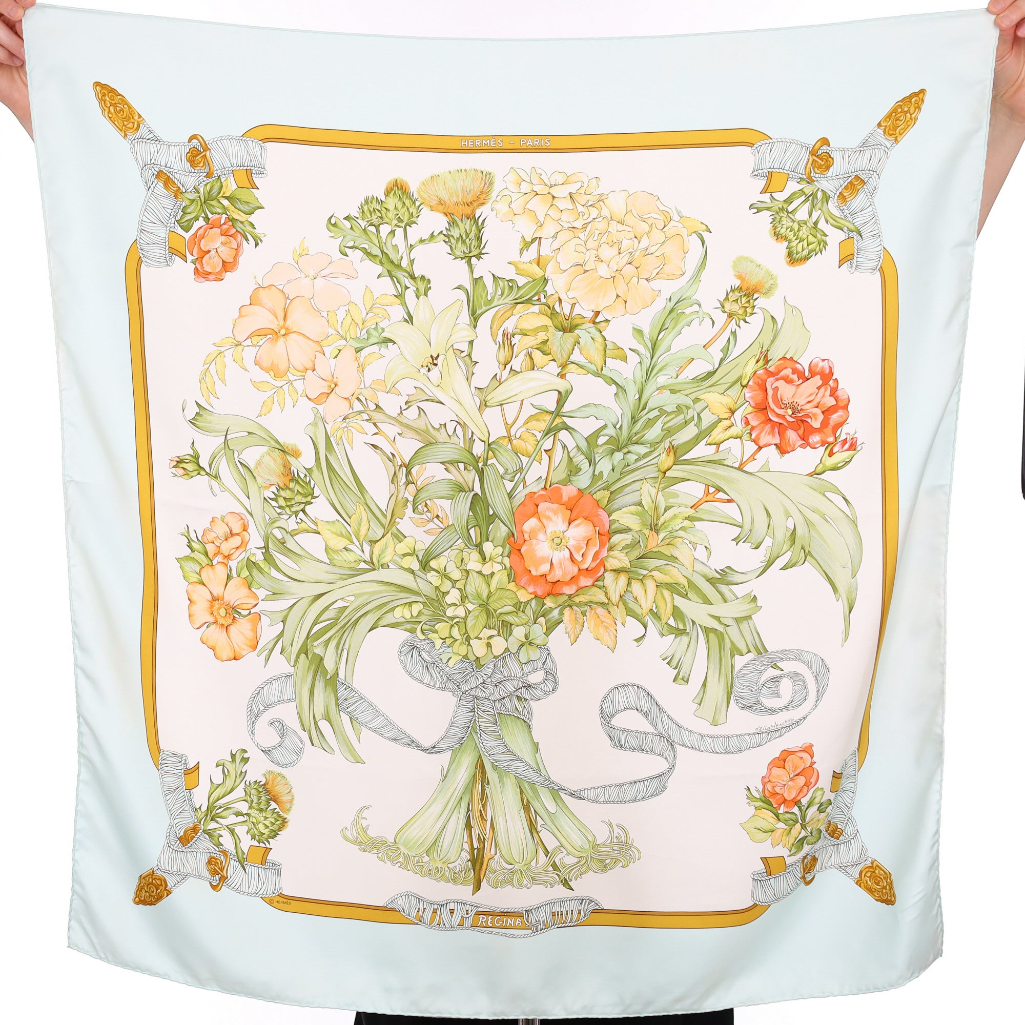 Hermès Regina Silk Scarf
