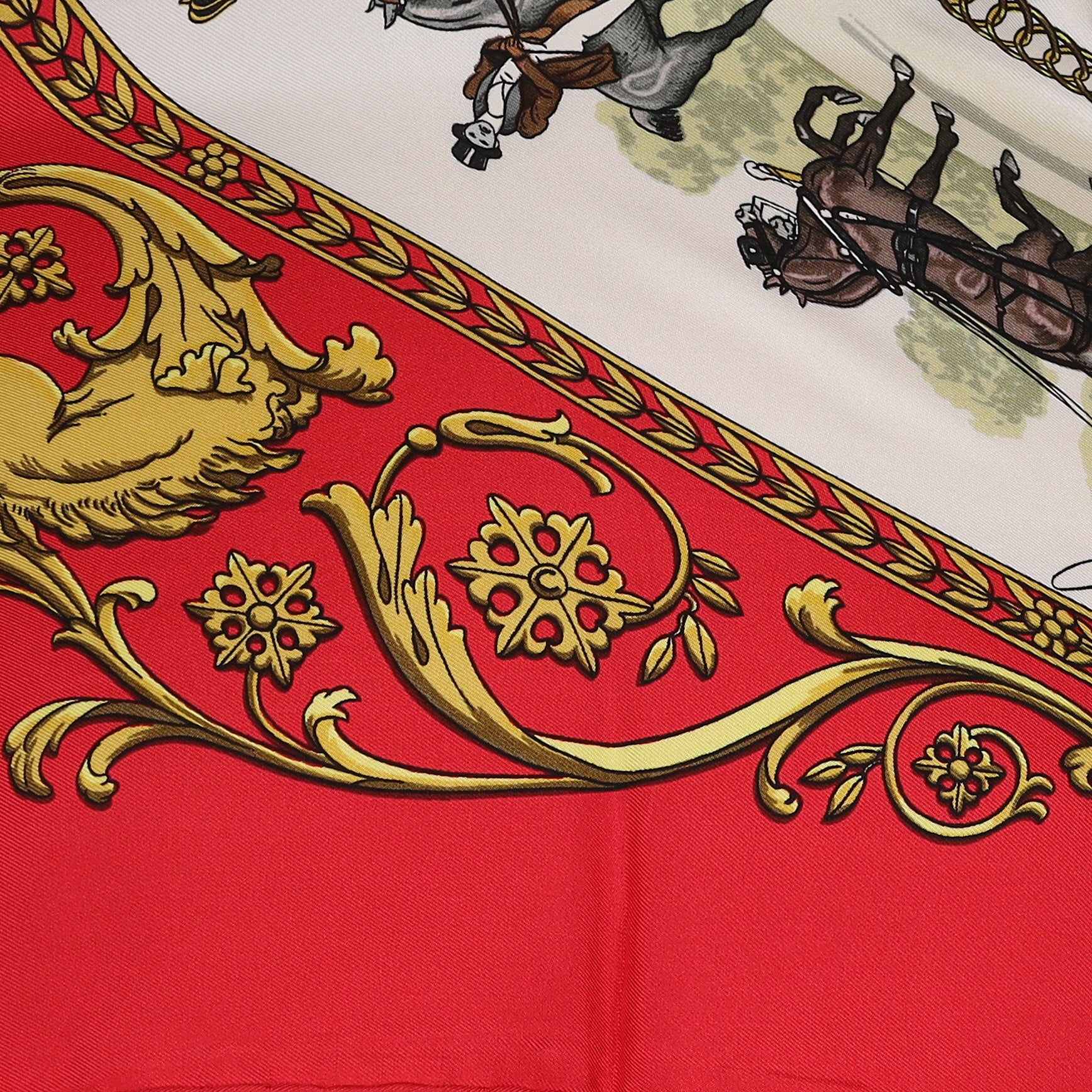 Hermès La Promenade De Longchamps Silk Scarf
