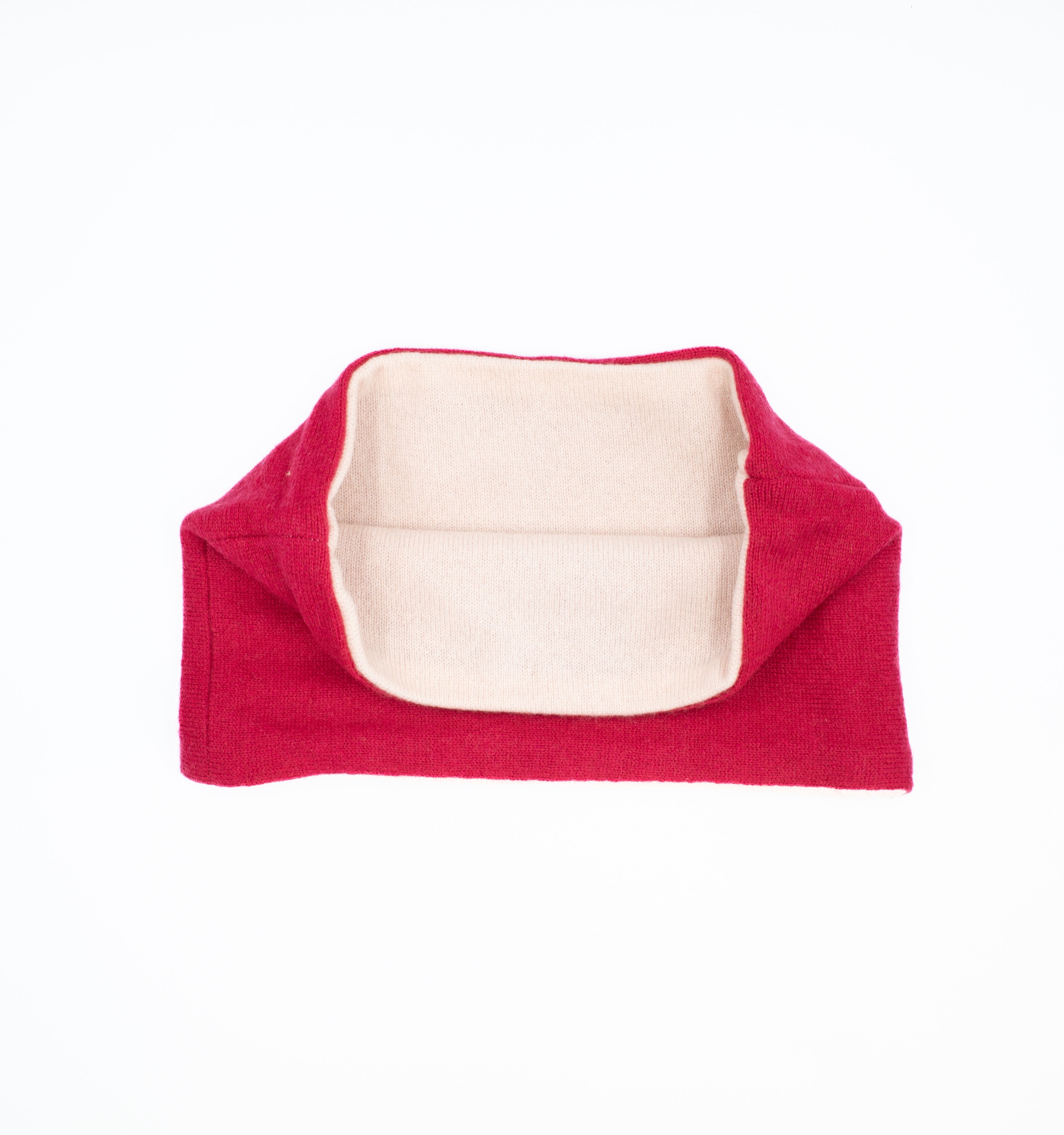 Cherry and Oyster Pink Neck Warmer