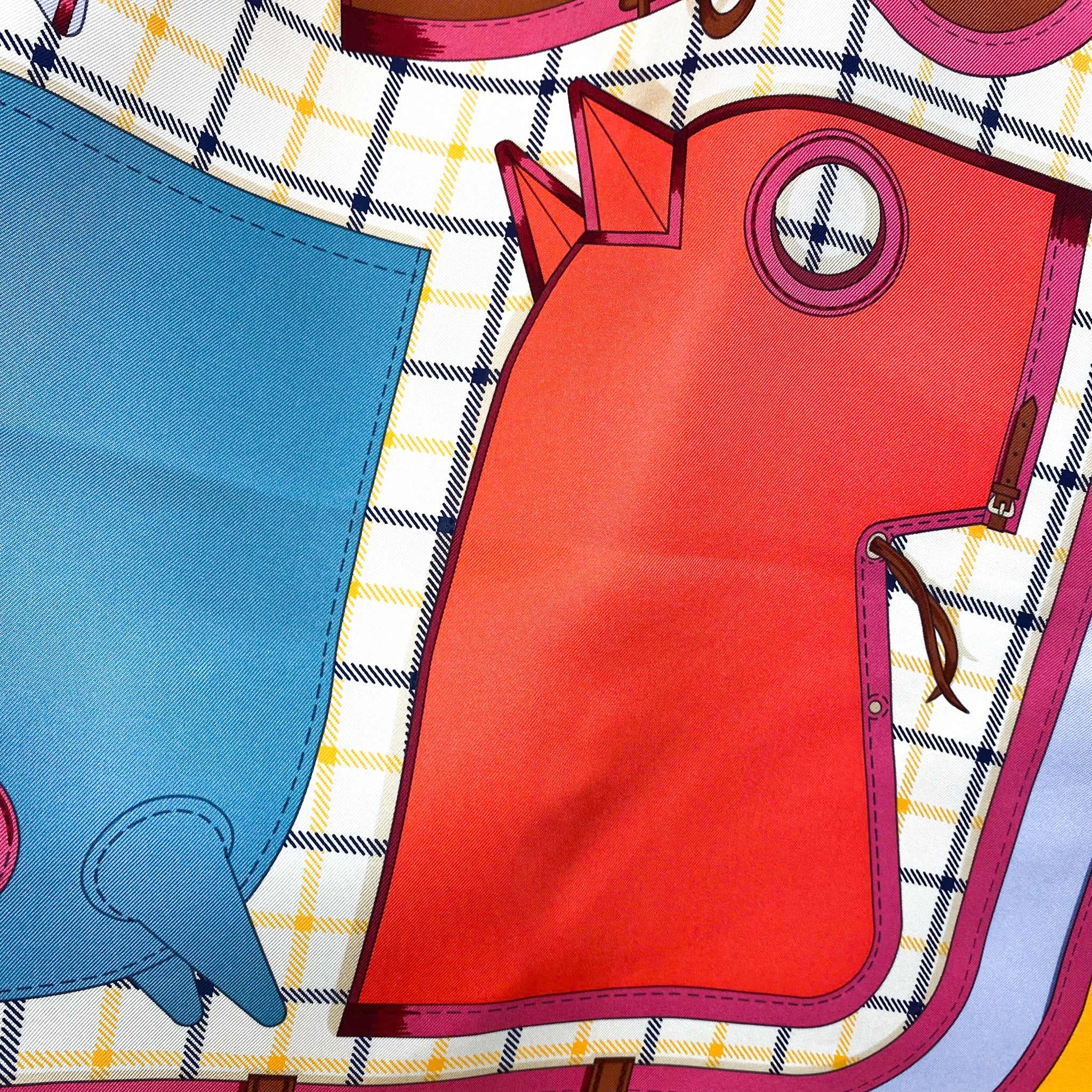 Brand New Boxed Hermes Camails Designer Silk Scarf