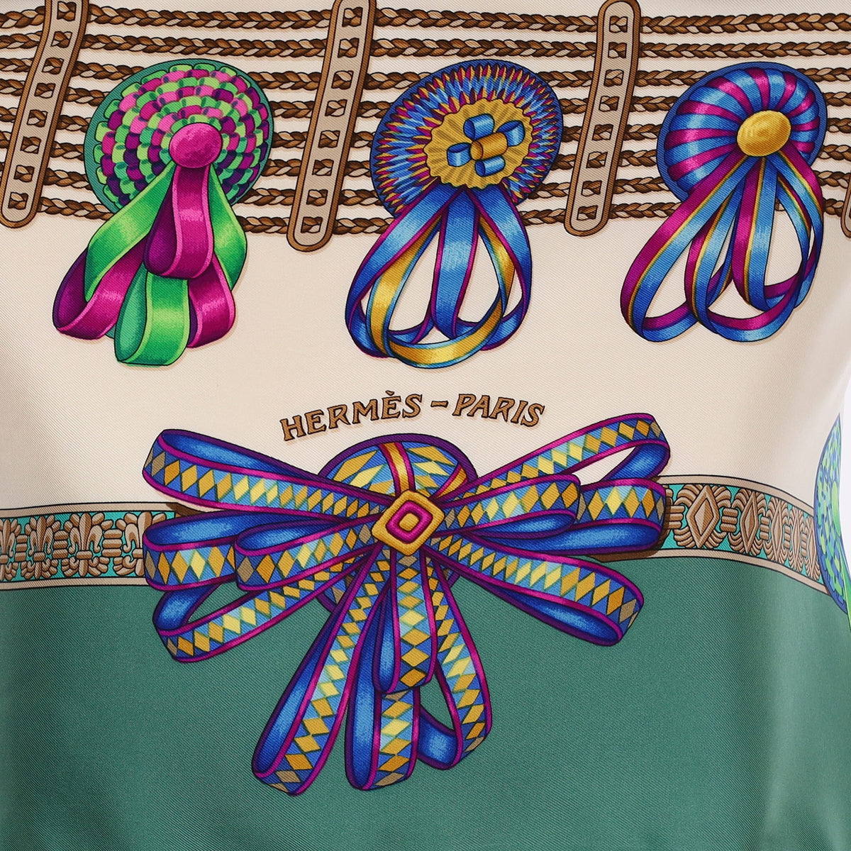 Hermès Les Rubans Du Cheval Silk Scarf