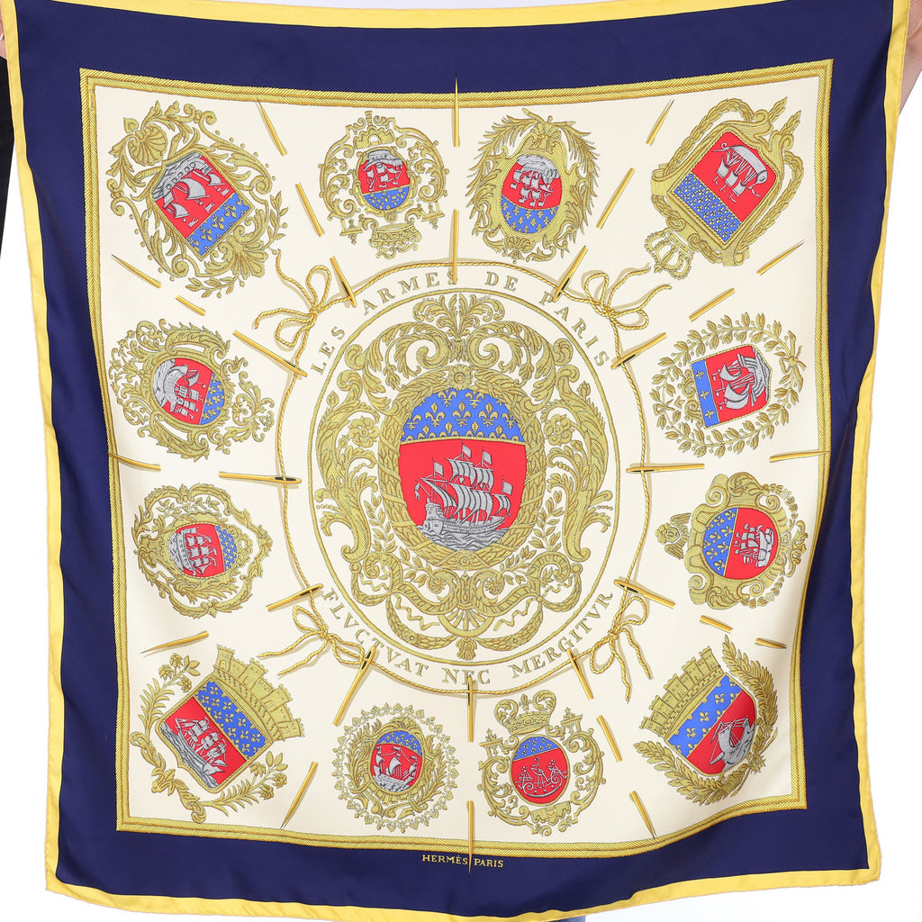 Hermès Les Armes de Paris Silk Scarf