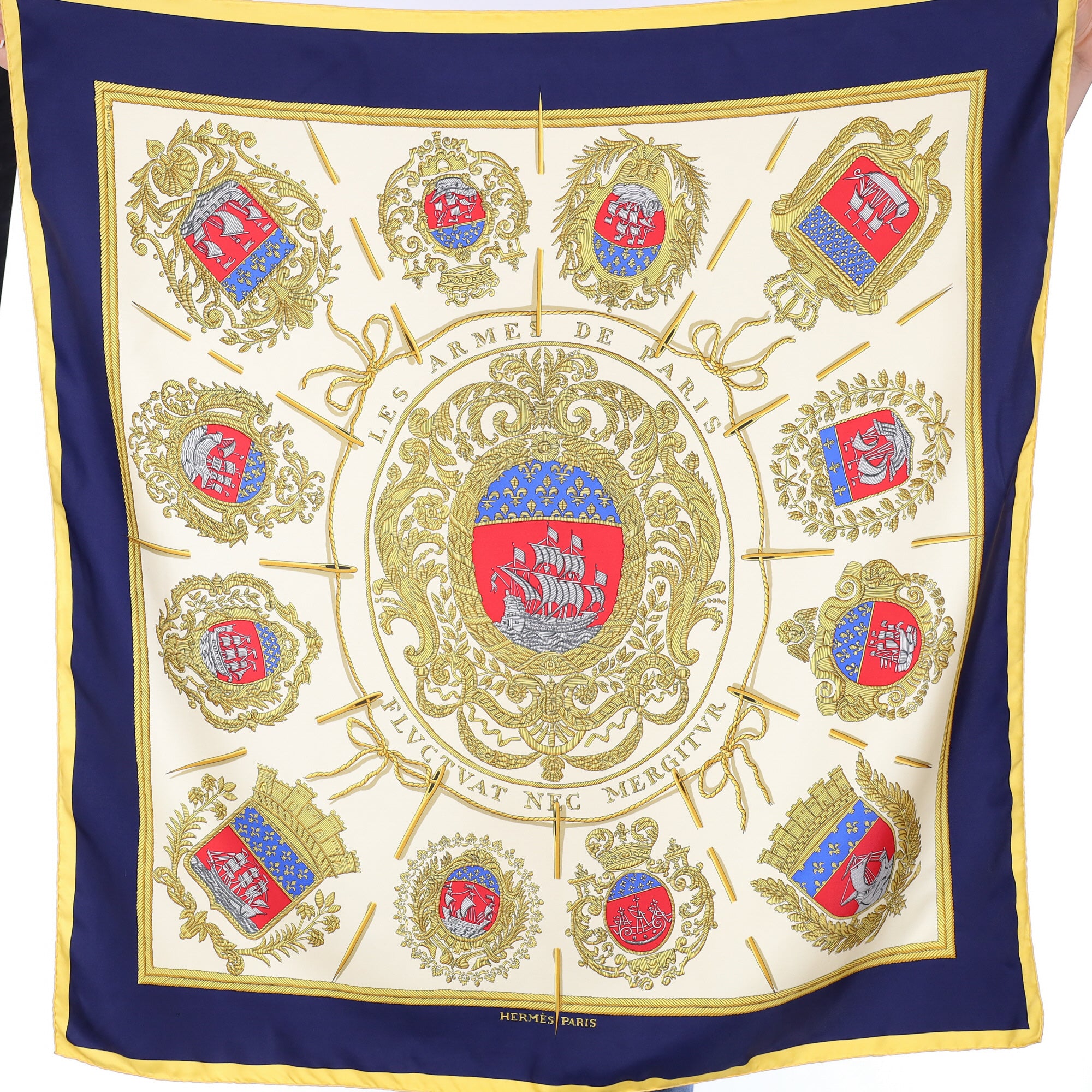 Hermès Les Armes de Paris Silk Scarf