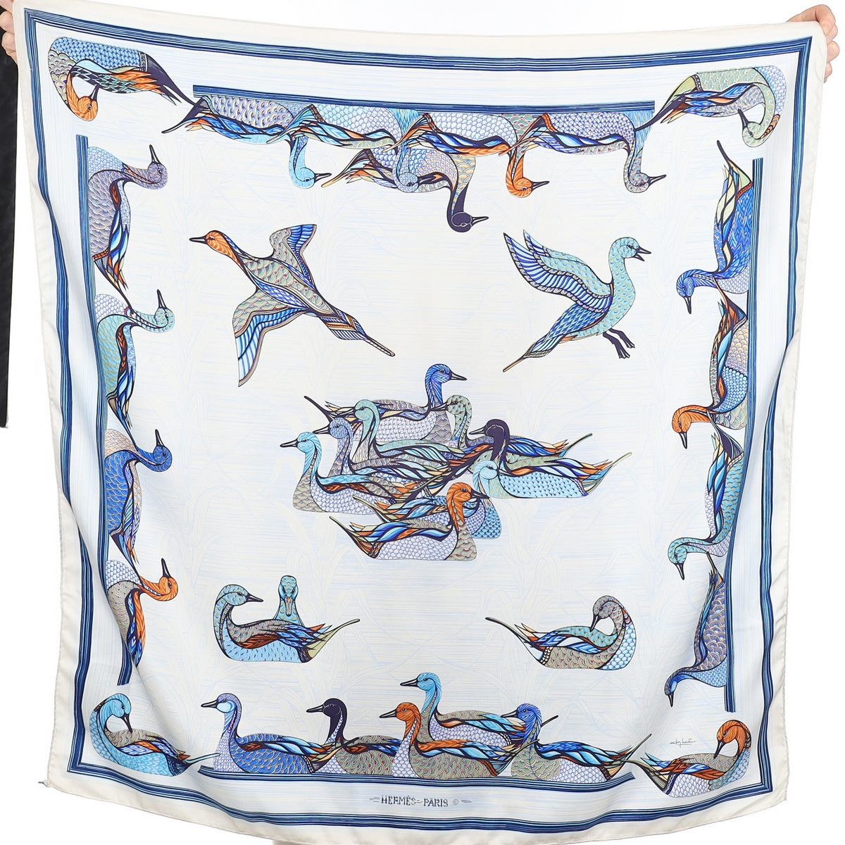 Hermès La Mare aux Canards Vintage Silk Scarf