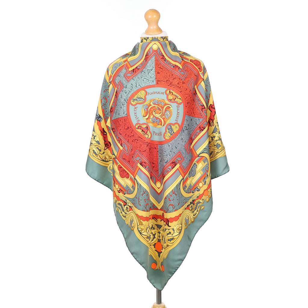 Hermès Animaux Solaires Silk Scarf
