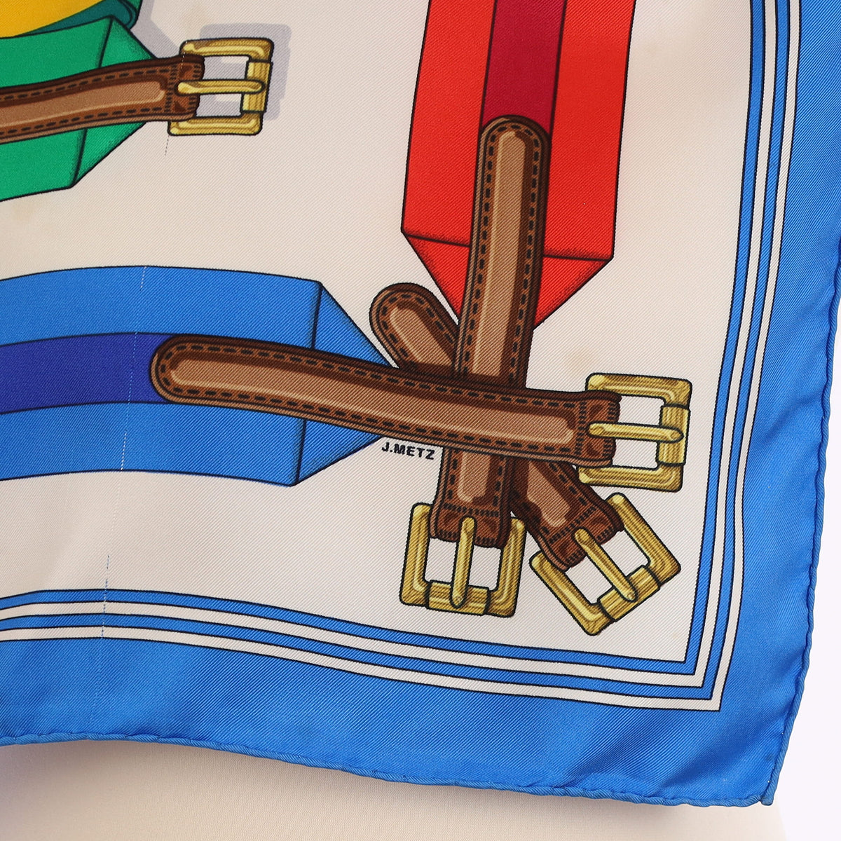 Hermès Les Sangles Silk Scarf