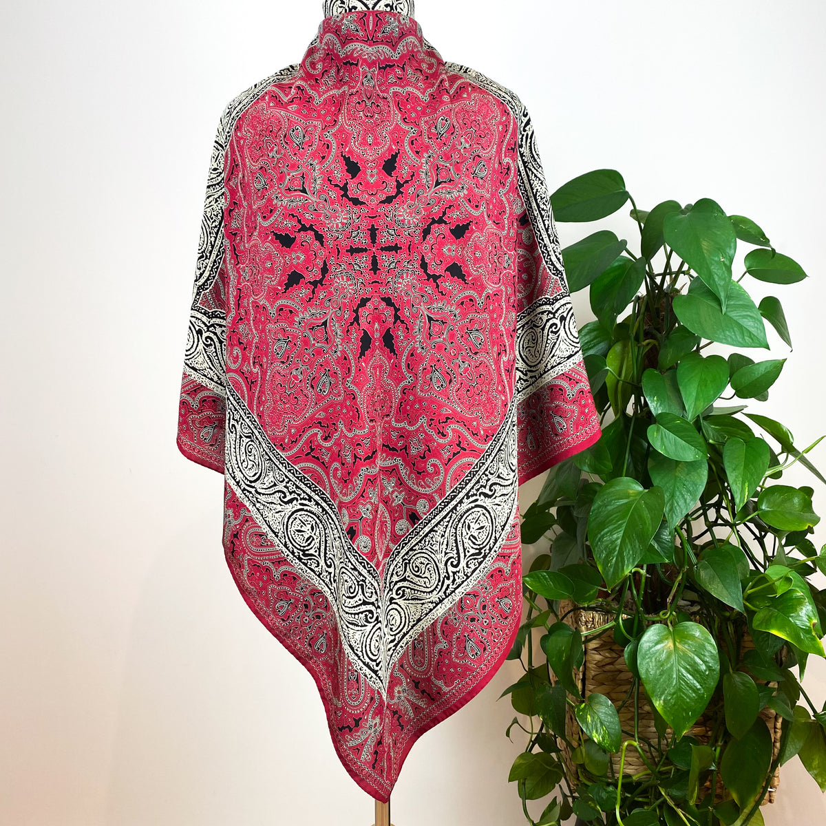 Vintage Paisley Silk Scarf