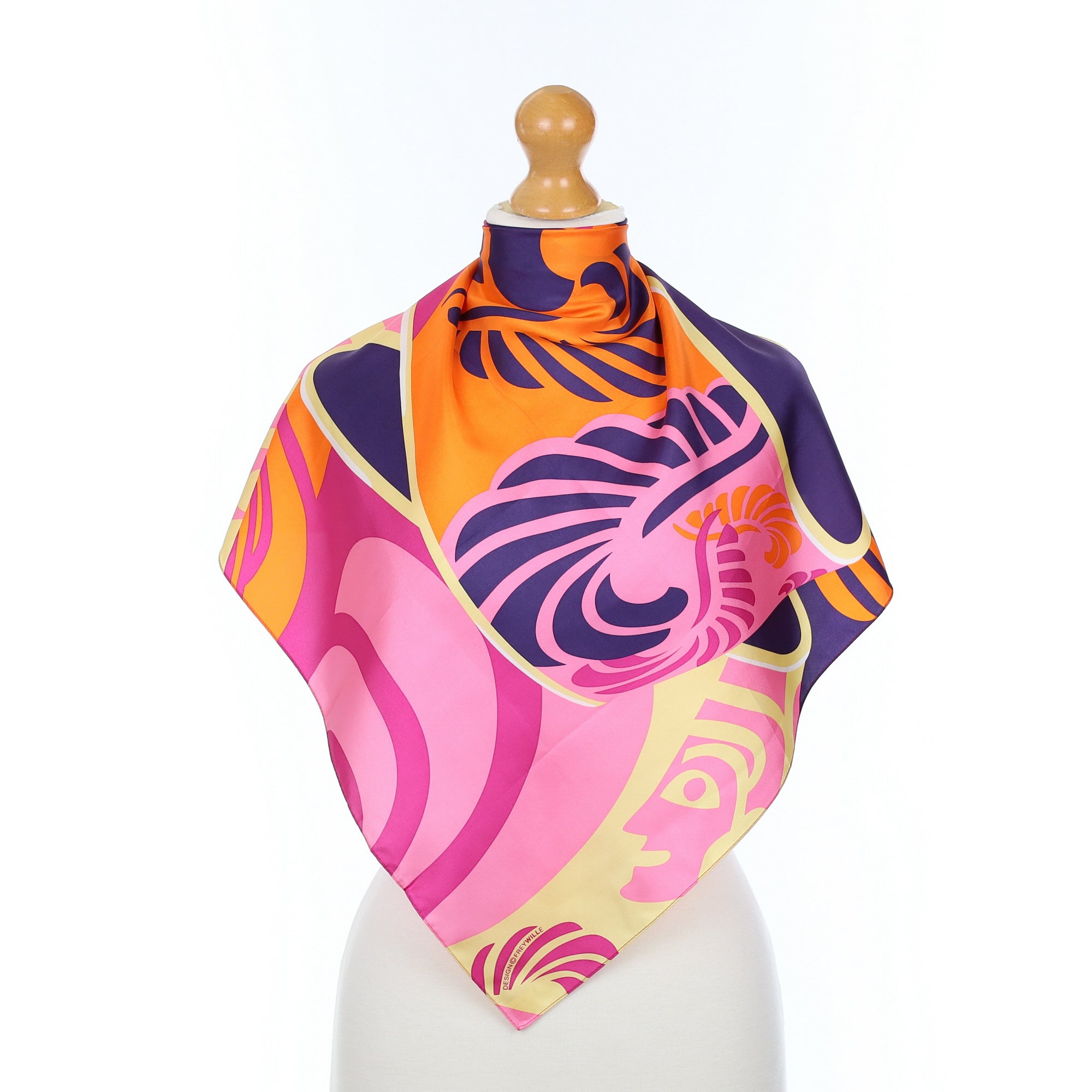 Brand New Boxed Freywille Silk Scarf