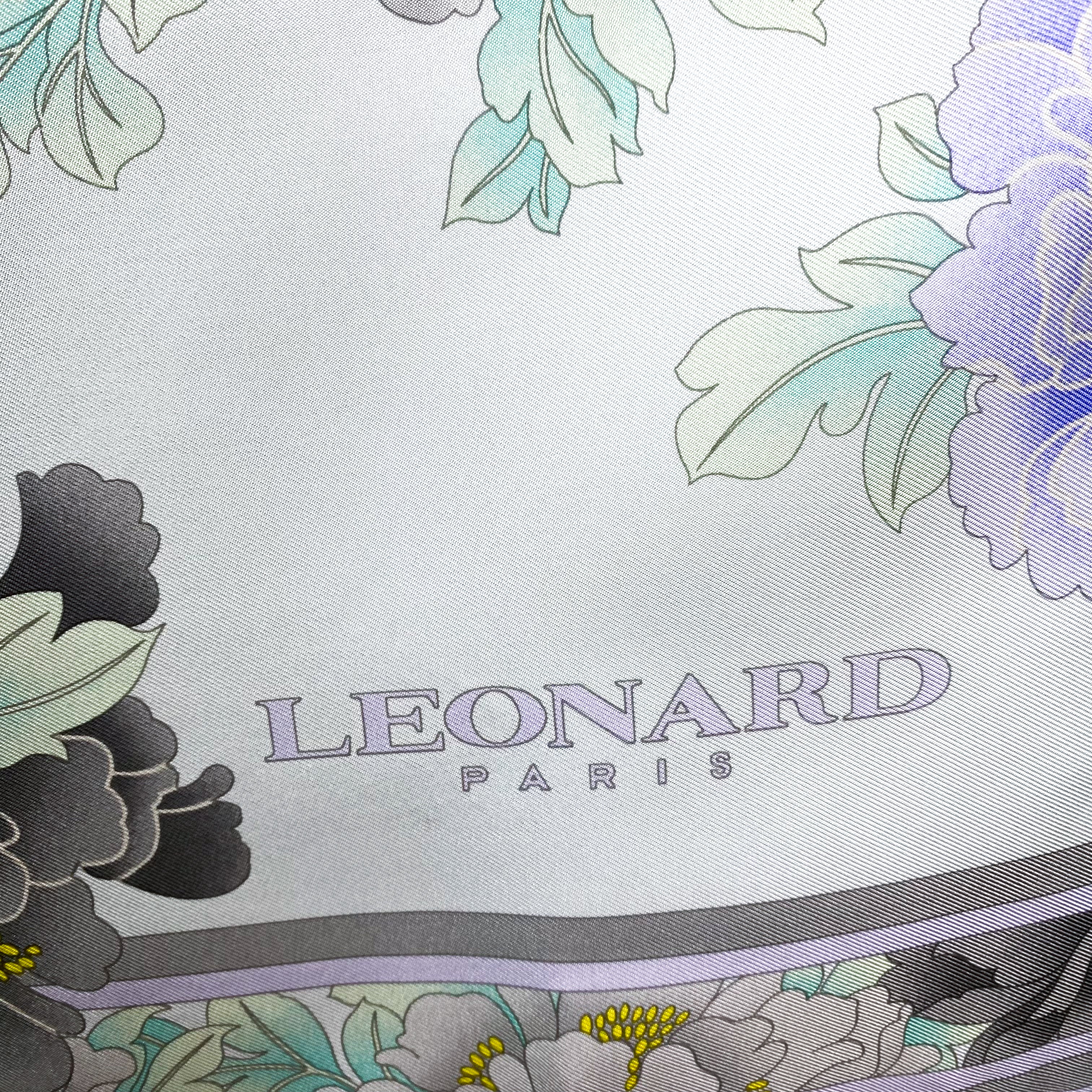 Brand New Leonard Paris Designer Silk Scarf