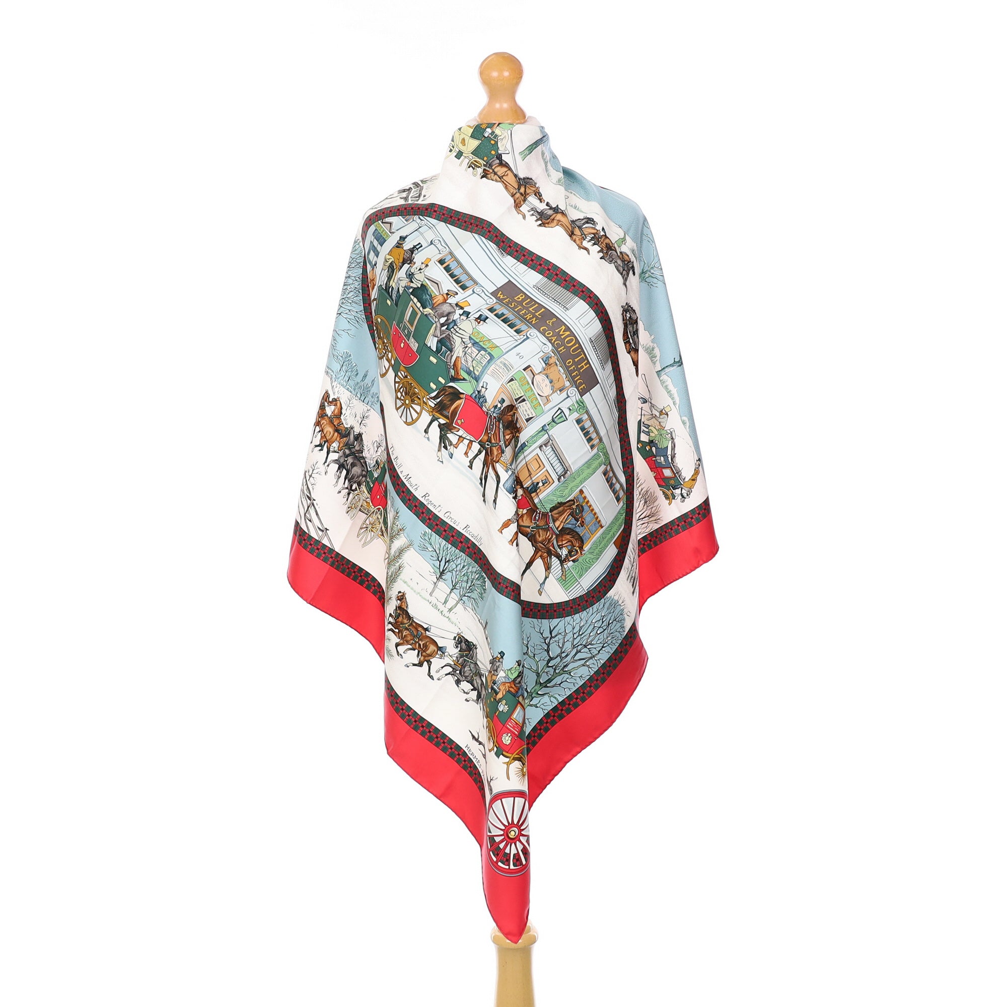 Hermès L’hiver en Poste Silk Scarf