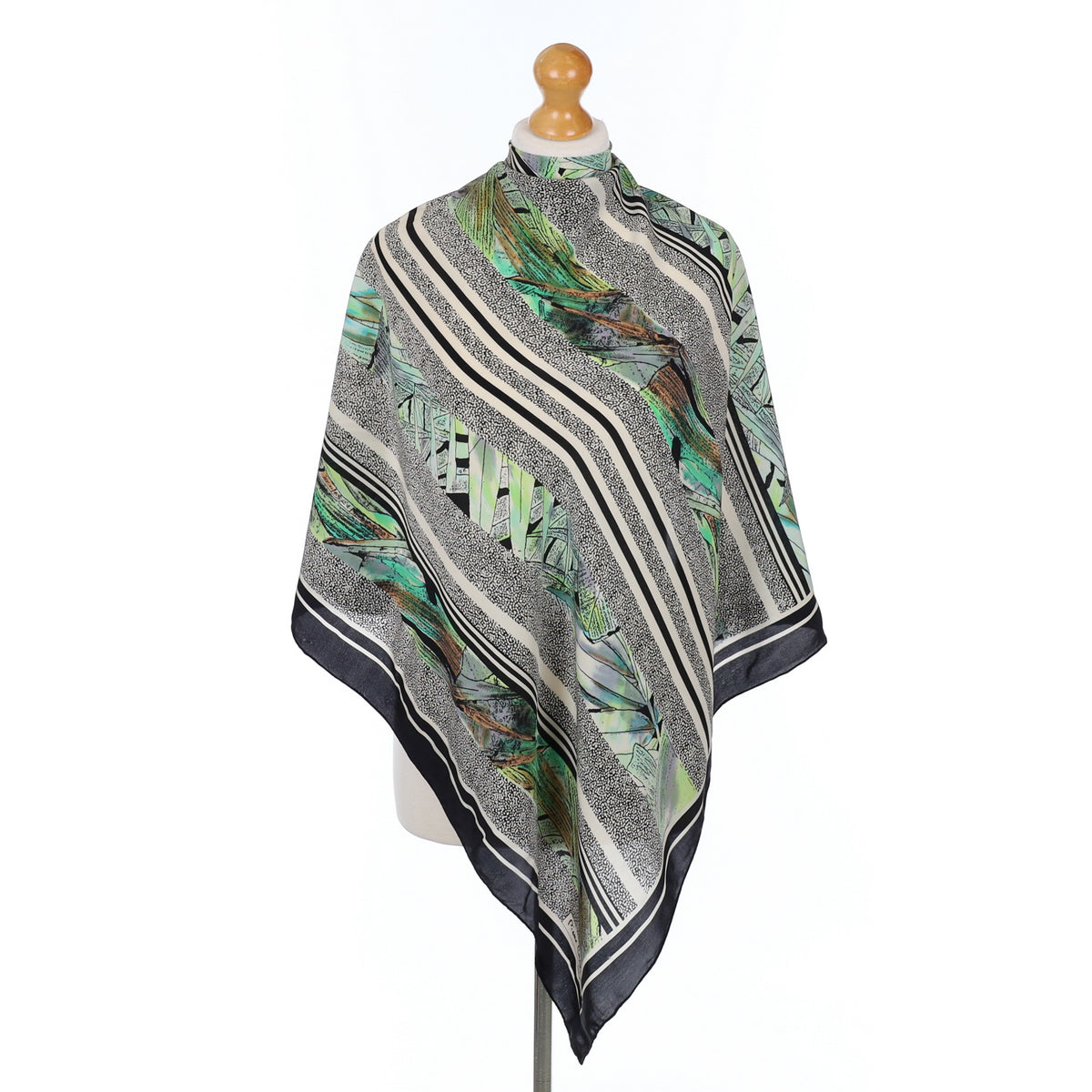 Pierre Cardin Striped Vintage Silk Scarf