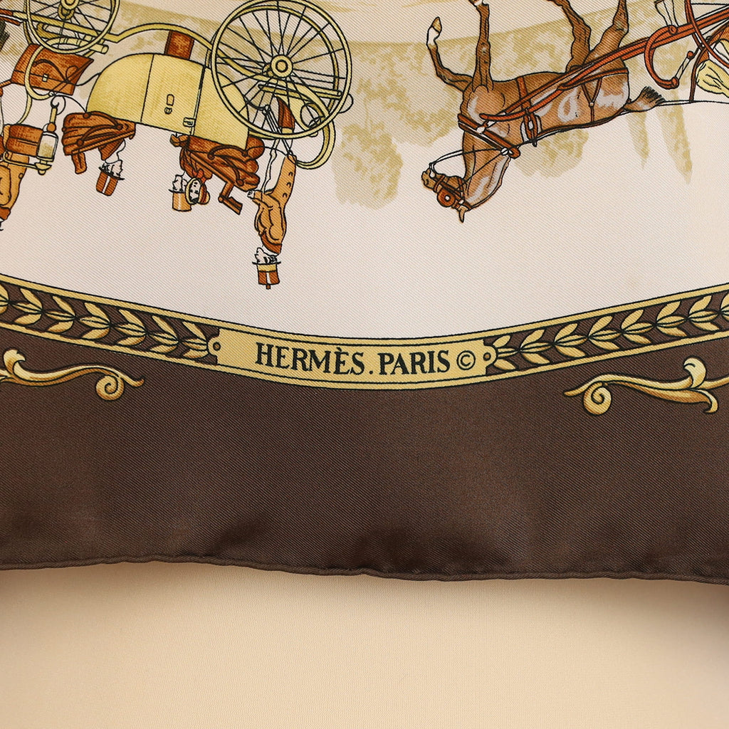 Hermès La Promenade De Longchamp Silk Scarf