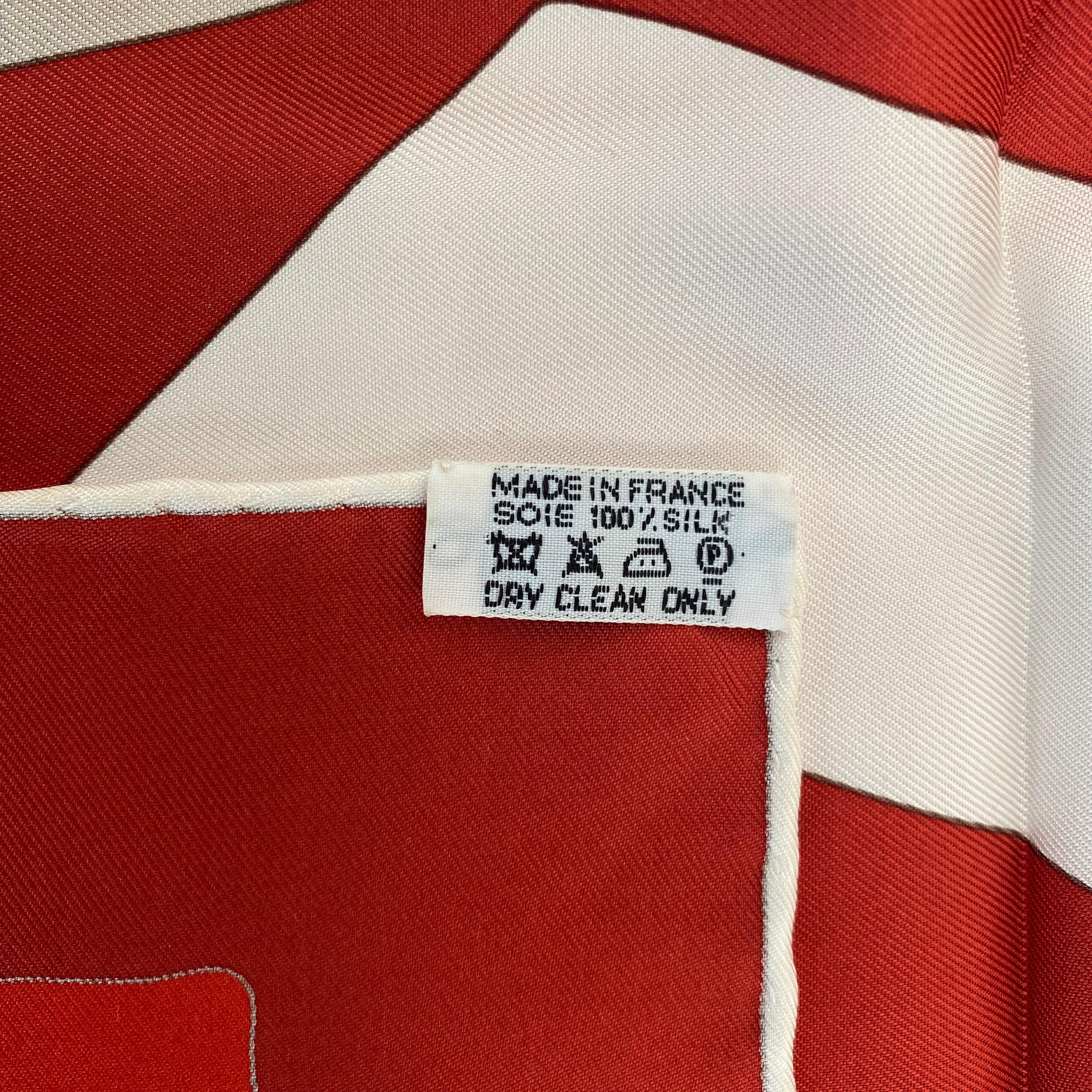 Pristine Hermès En Duo Silk Scarf Quite Rare