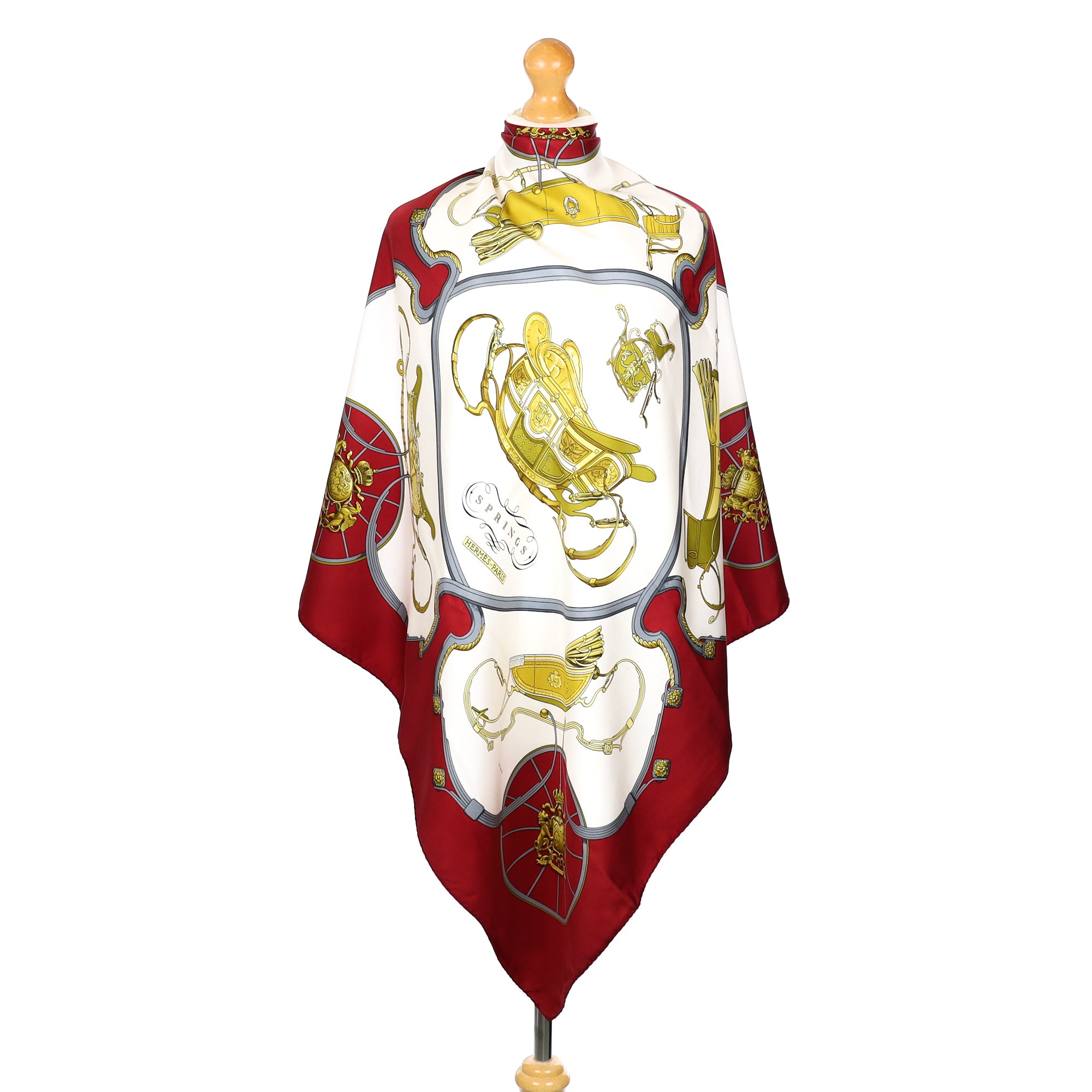 Hermès Springs Silk Scarf