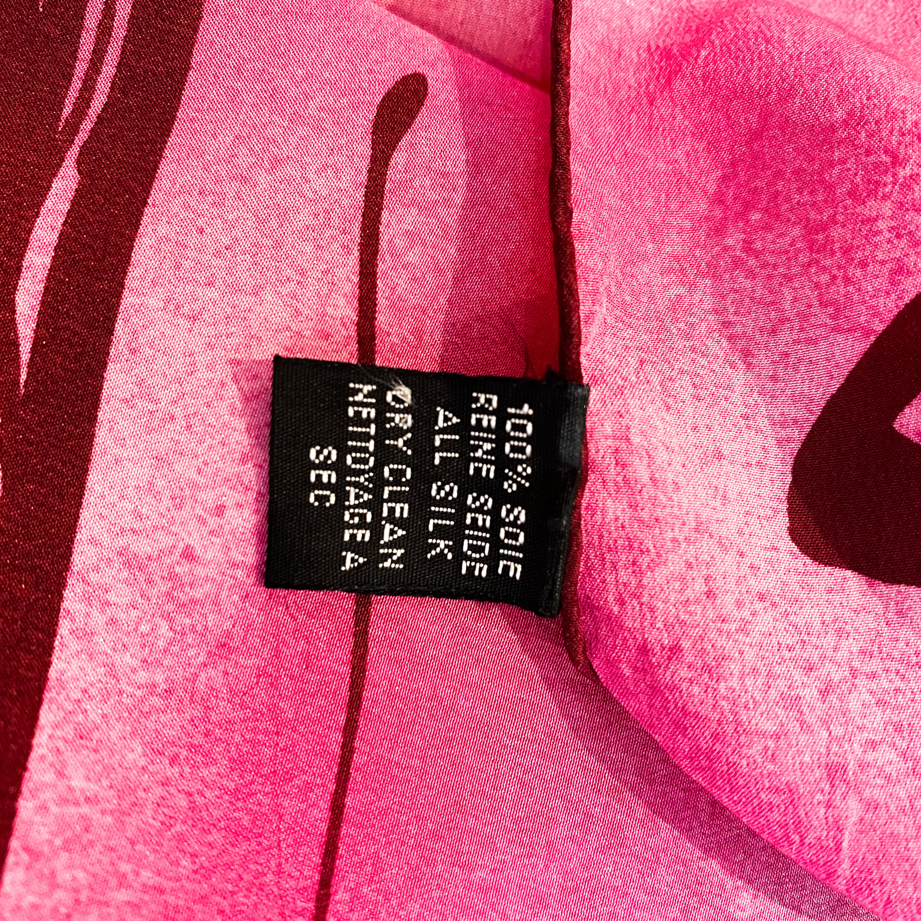 Extra Large Hanae Mori Silk Scarf