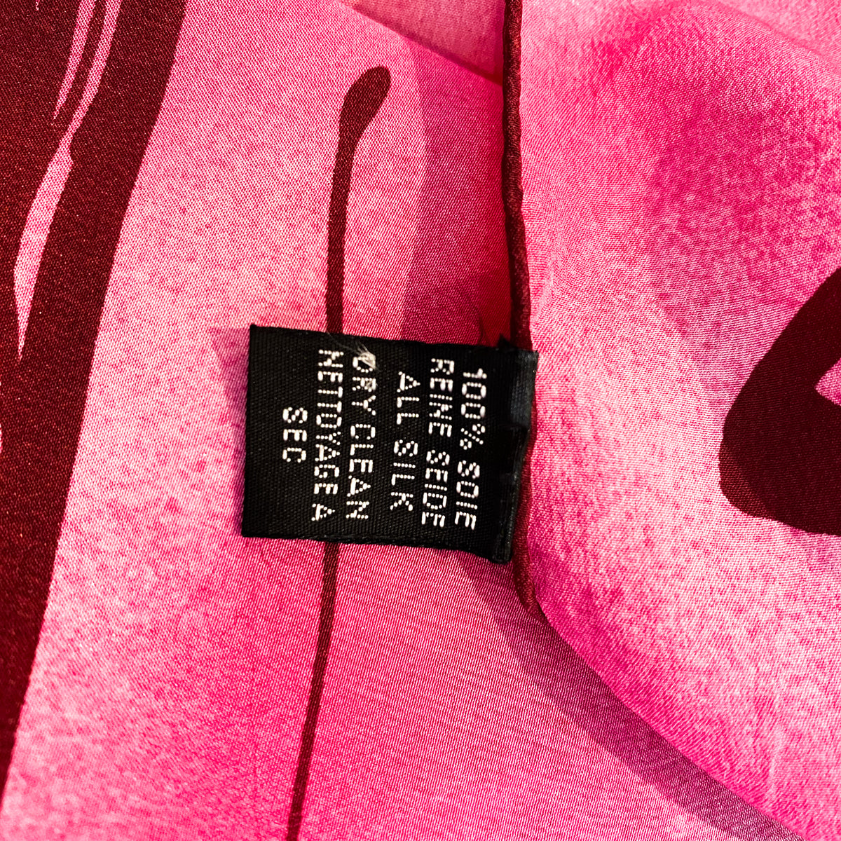 Extra Large Hanae Mori Silk Scarf