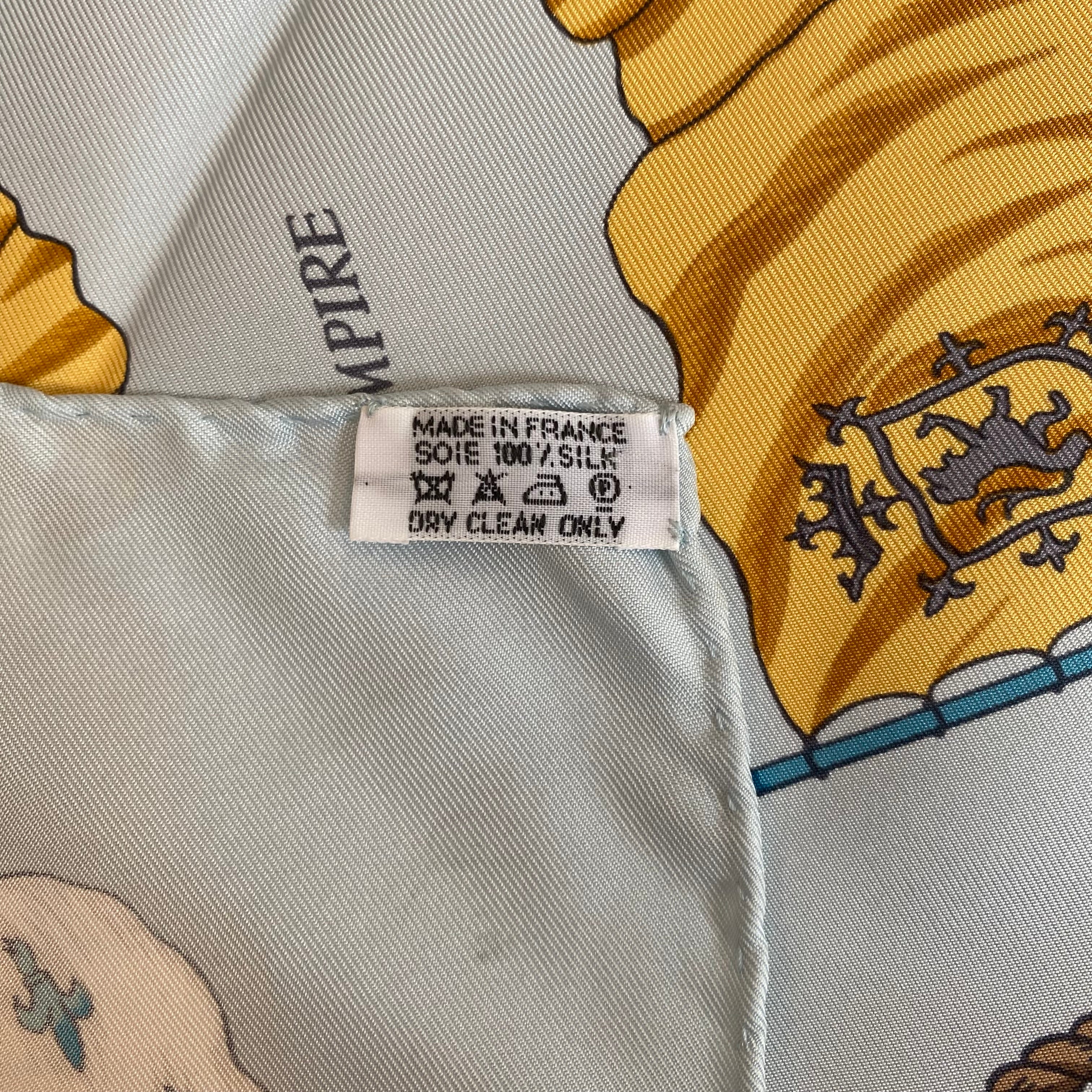Hermès Pavois Silk Scarf