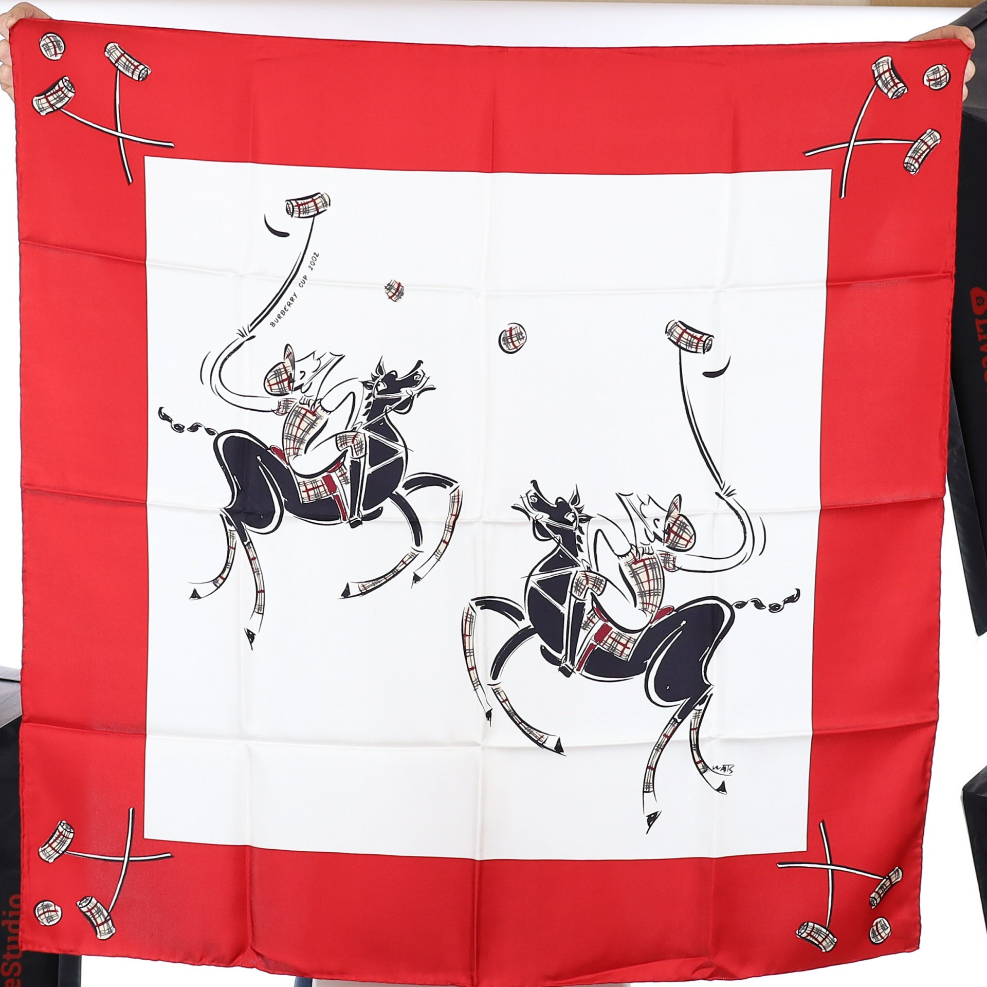 Brand New Boxed Burberry Polo Silk Scarf