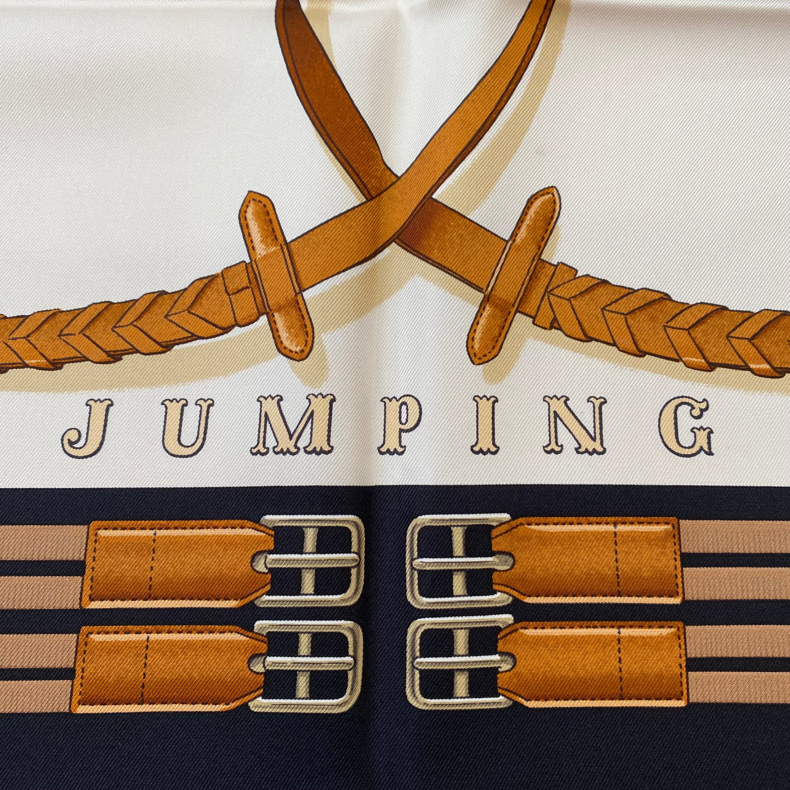 Pristine Hermès Jumping Silk Scarf