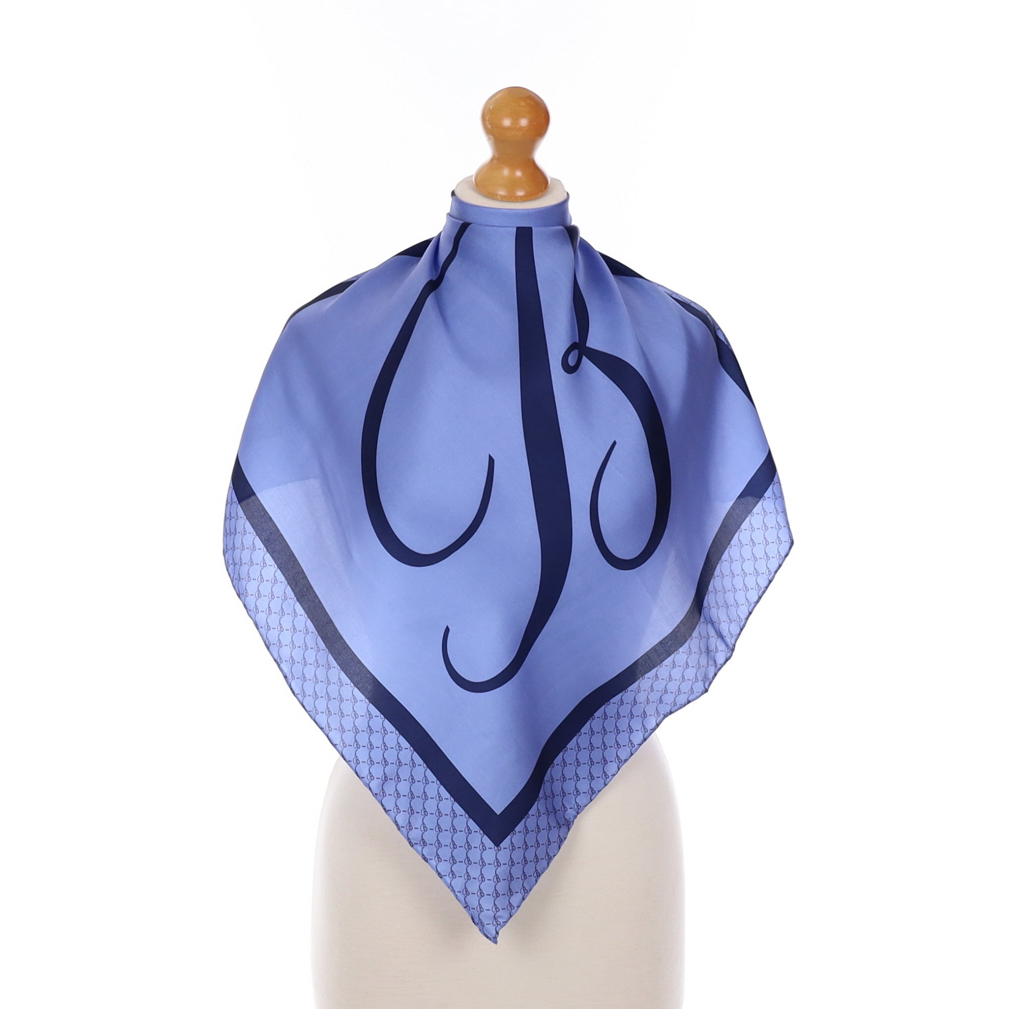 New Boxed Ballantine’s Blue Silk Scarf