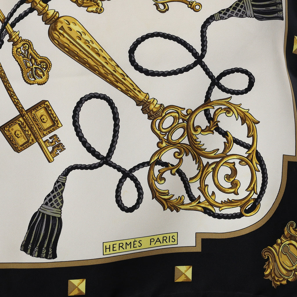 Hermès Les Clés Silk Scarf