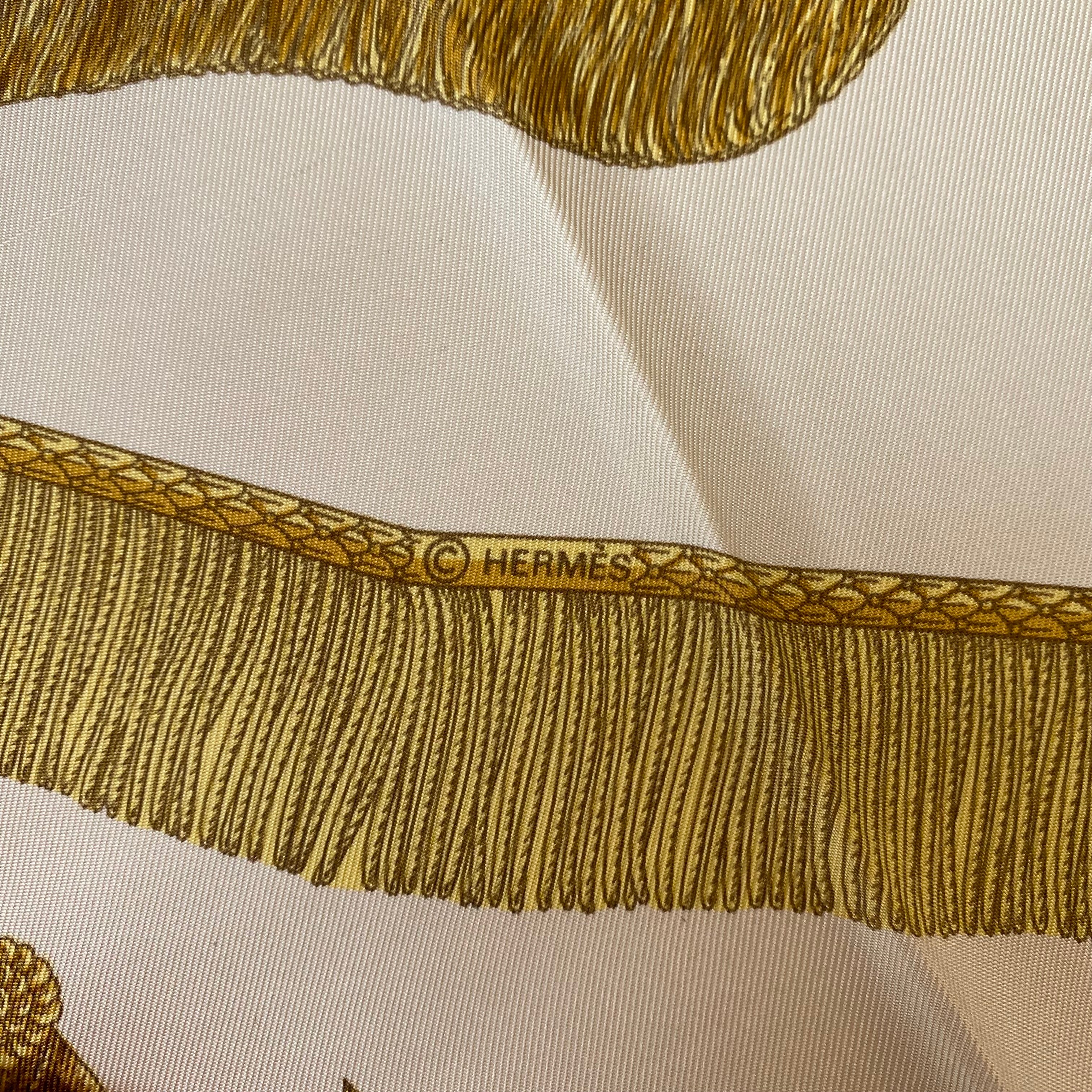 Hermès Poste Et Cavalerie Silk Scarf