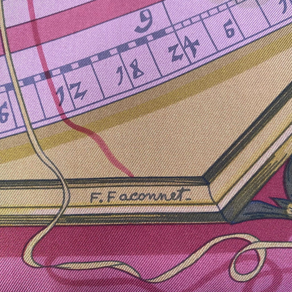Hermès Dies et Hore Surteint Silk Scarf