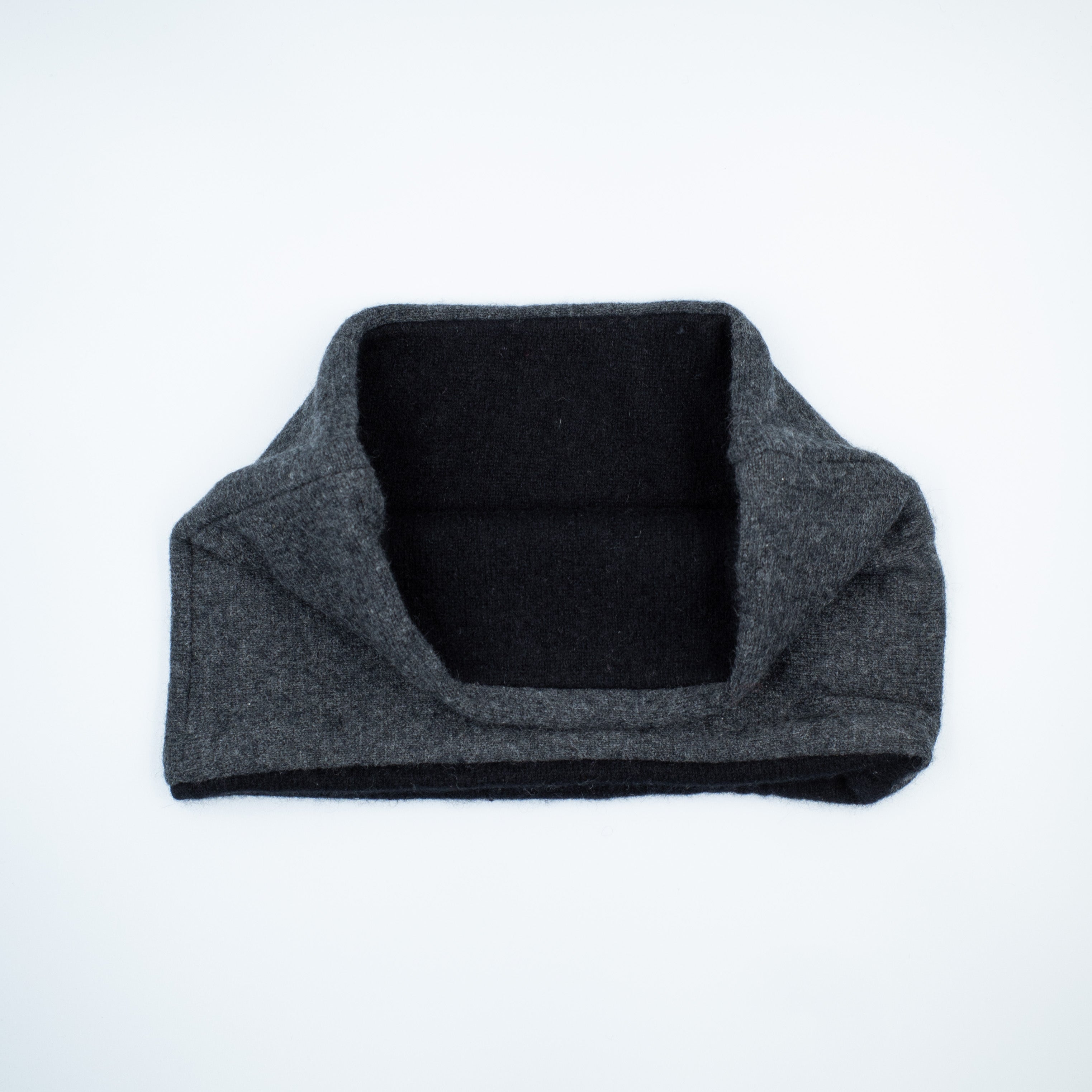 Black and Charcoal Grey Neck Warmer