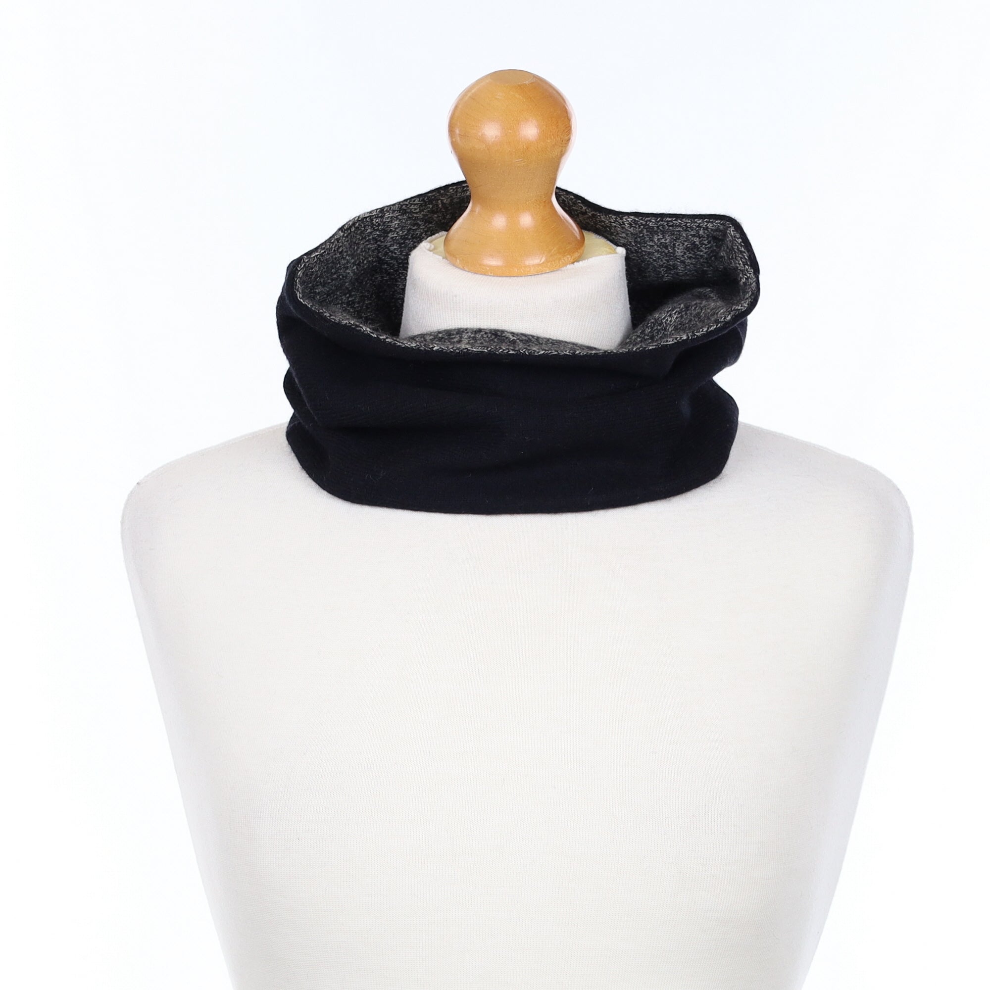 Black and Charcoal Marl Neck Warmer