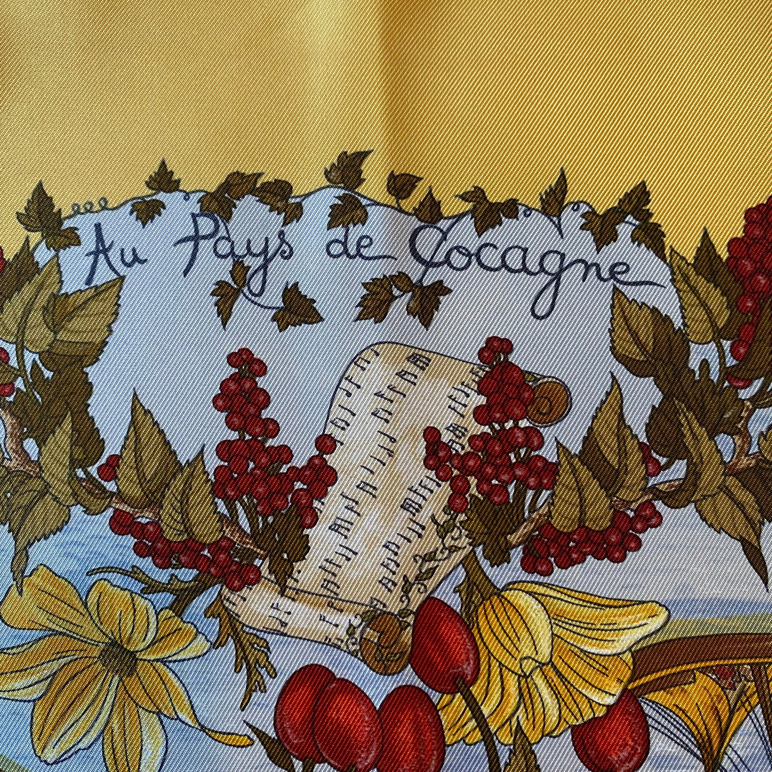Hermès Au Pays de Cocagne Silk Scarf