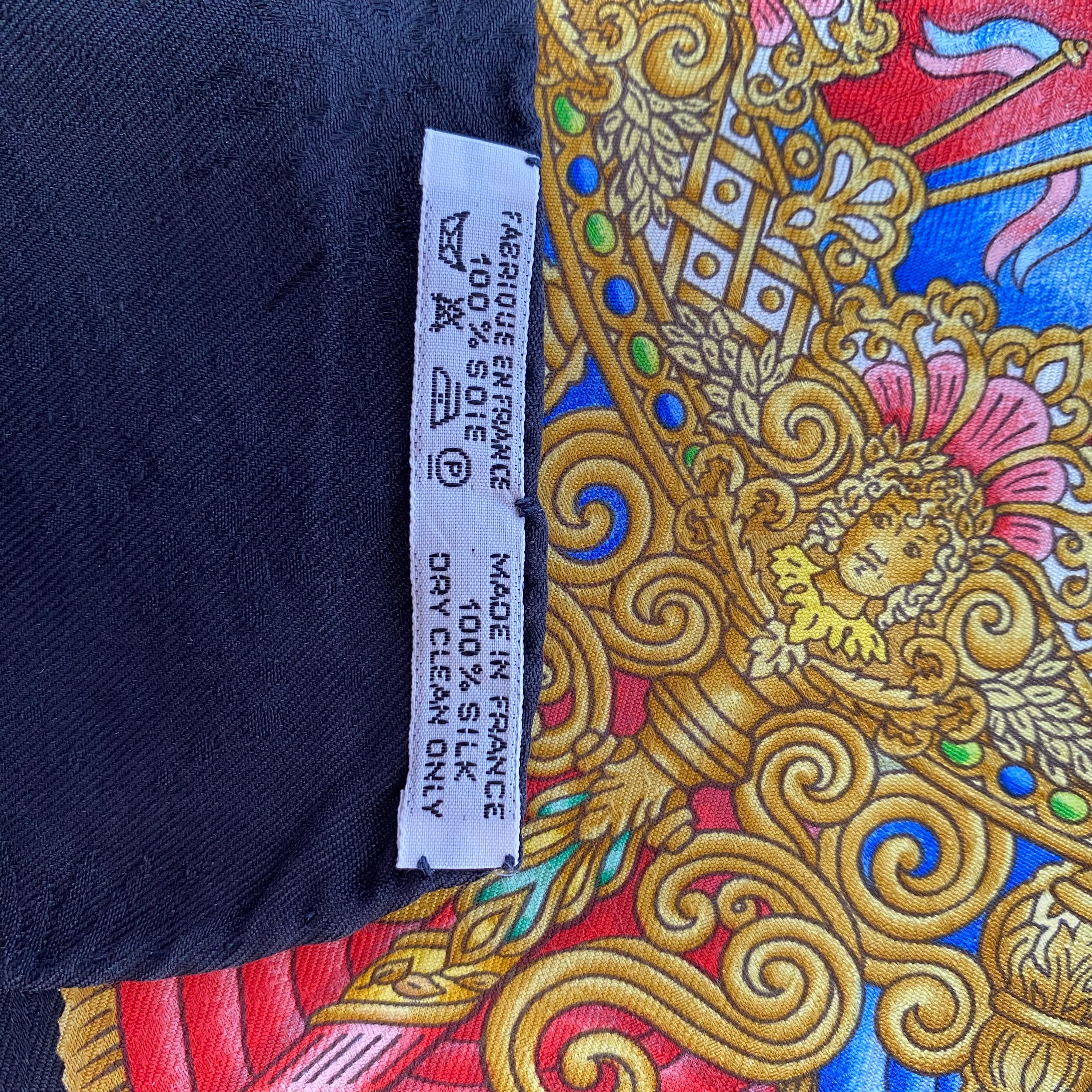 Boxed Hermes Luna Park Vintage Silk Scarf