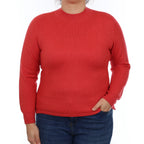 Cranberry Pink Cashmere Turtle Neck Jumper Large
