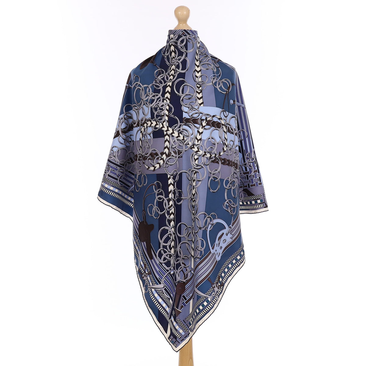Hermès Brides et Gris-Gris Silk Scarf