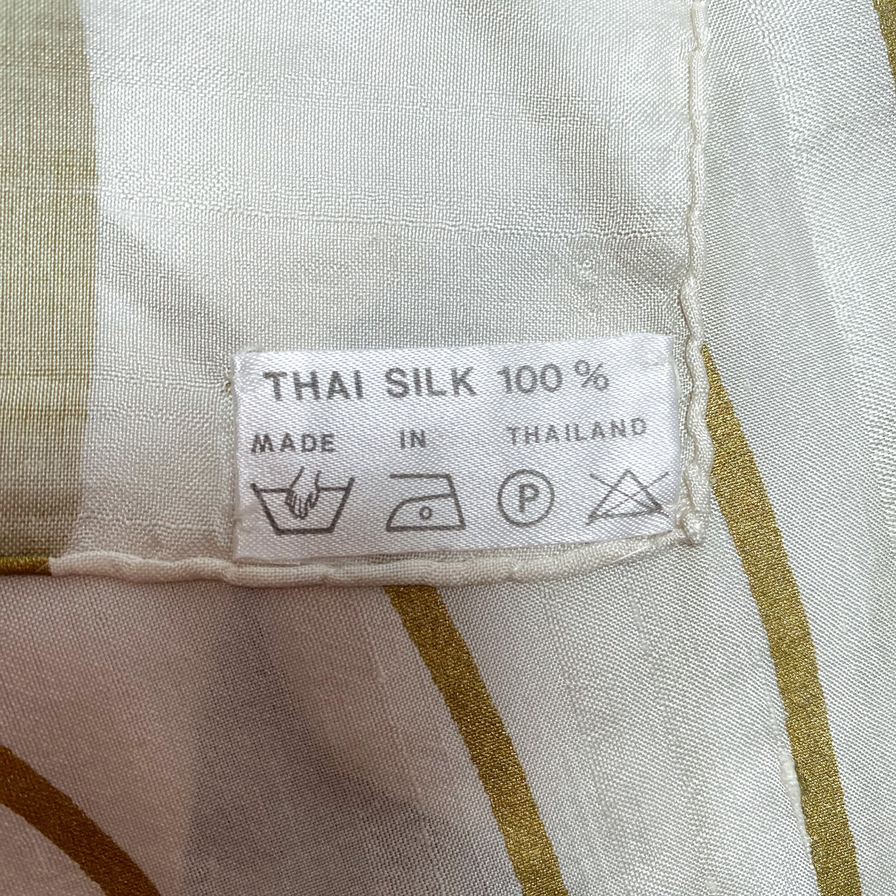 Thai Silk Floral Vintage Scarf
