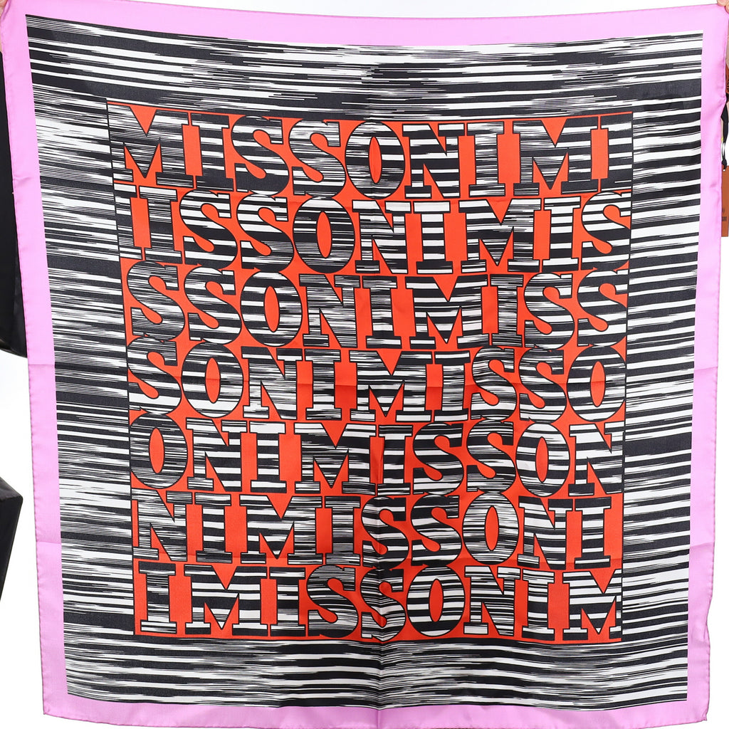 Brand New Missoni Slogan Silk Scarf