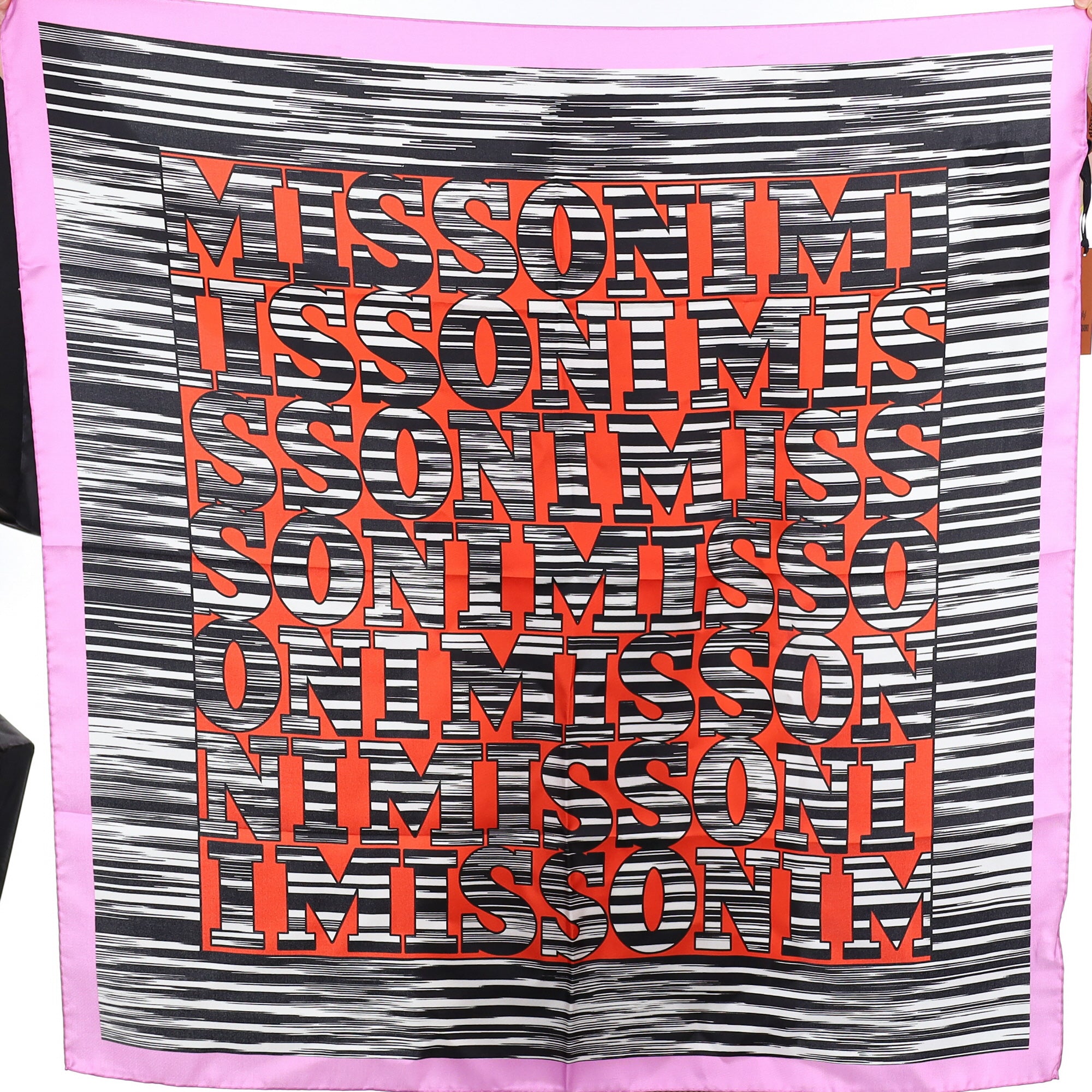 Brand New Missoni Slogan Silk Scarf