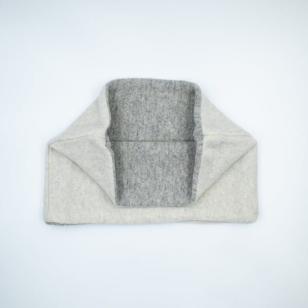 Pale and Mid Grey Neck Warmer
