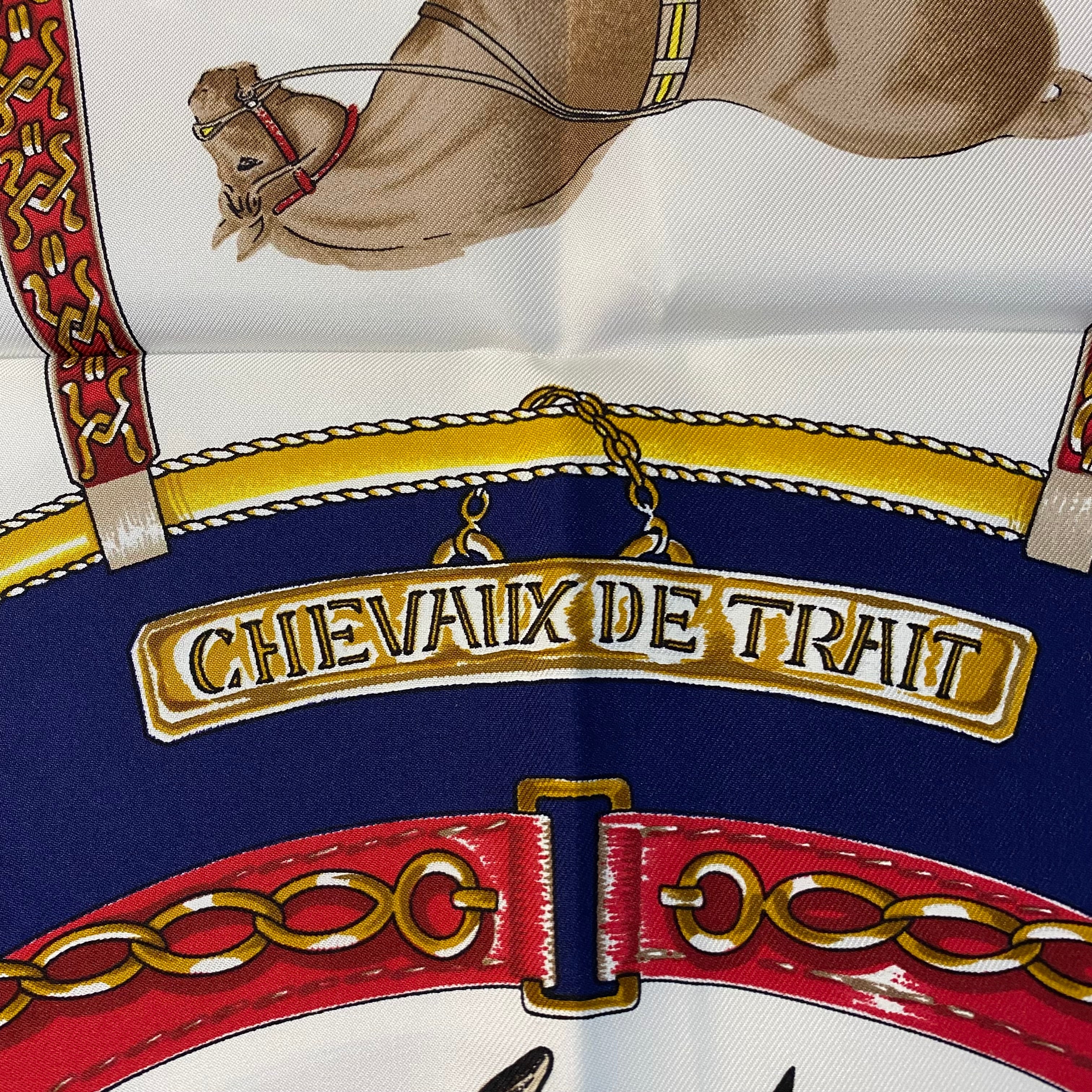 Pristine Boxed Hermès Chevaux de Trait Silk Scarf