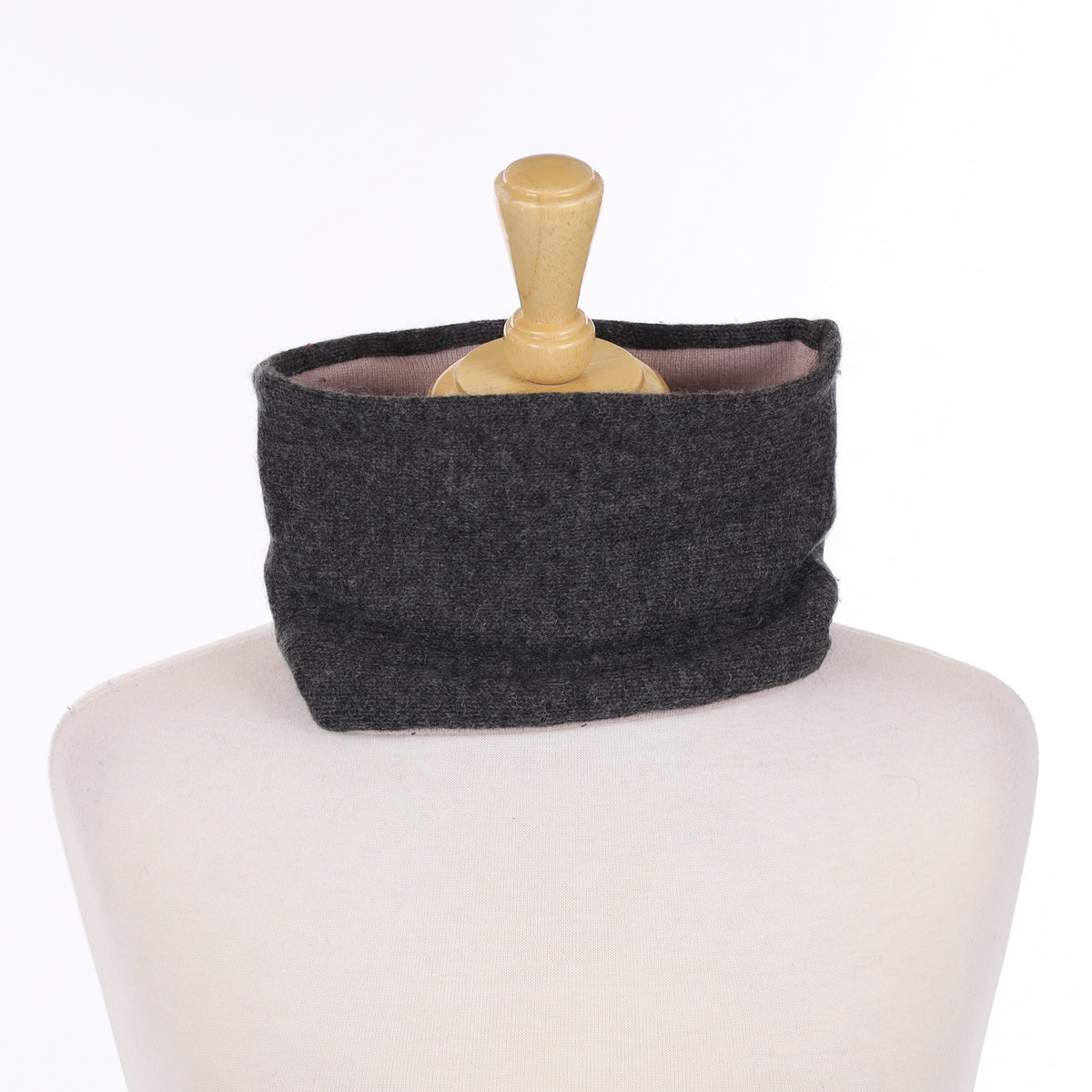 Granite Grey and Almond Neck Warmer