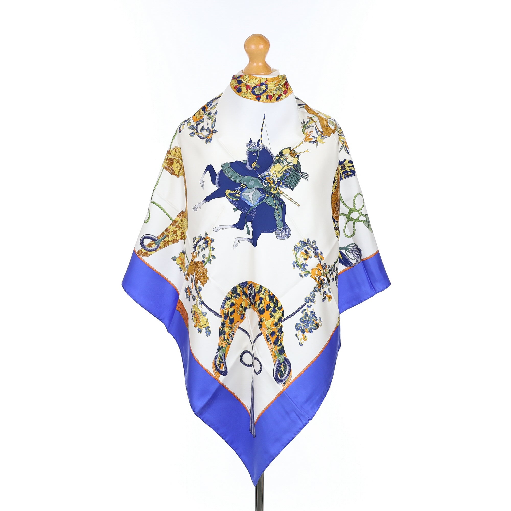 Brand New Boxed Hermès Samouraï Silk Scarf Quite Rare