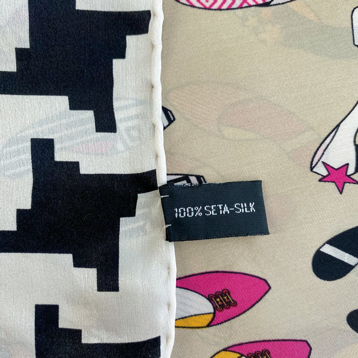 Charles Jourdan Shoe Design Silk Scarf