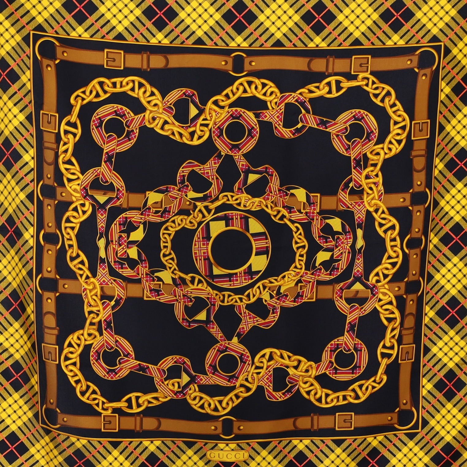 Brand New Boxed New Gucci Silk Scarf