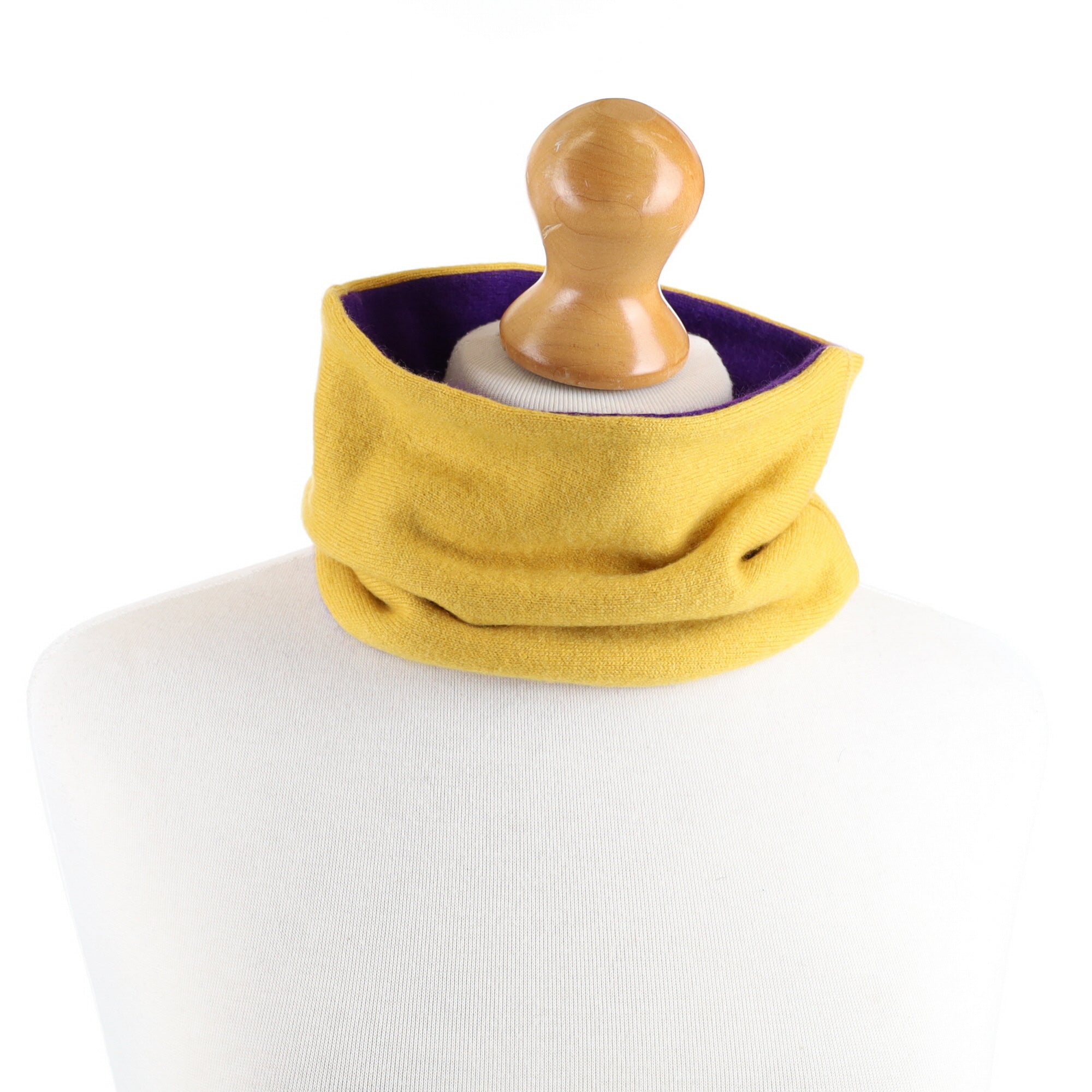 Bright Purple and Sunshine Yellow Neck Warmer