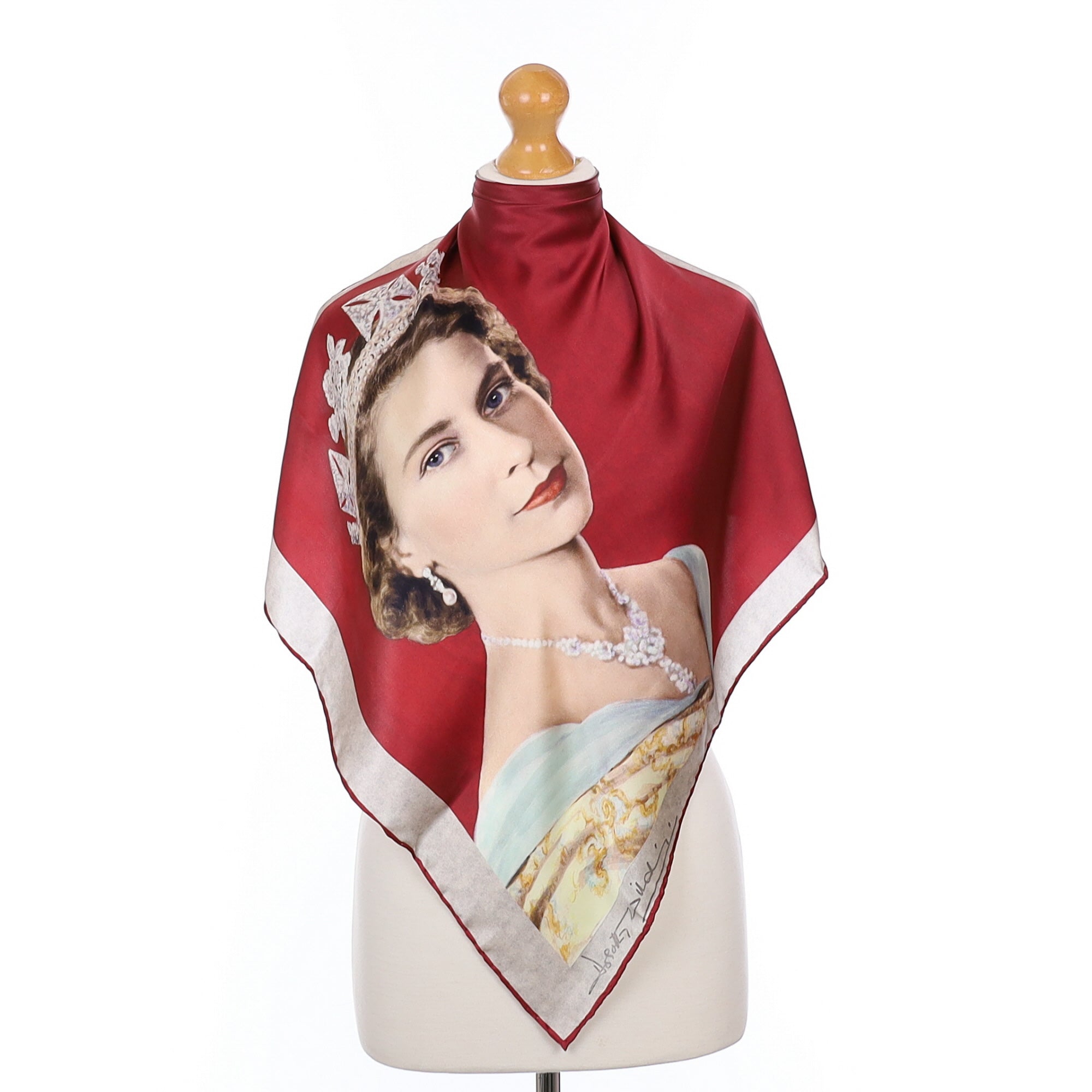 Beckford Queen Elizabeth II Silk Scarf